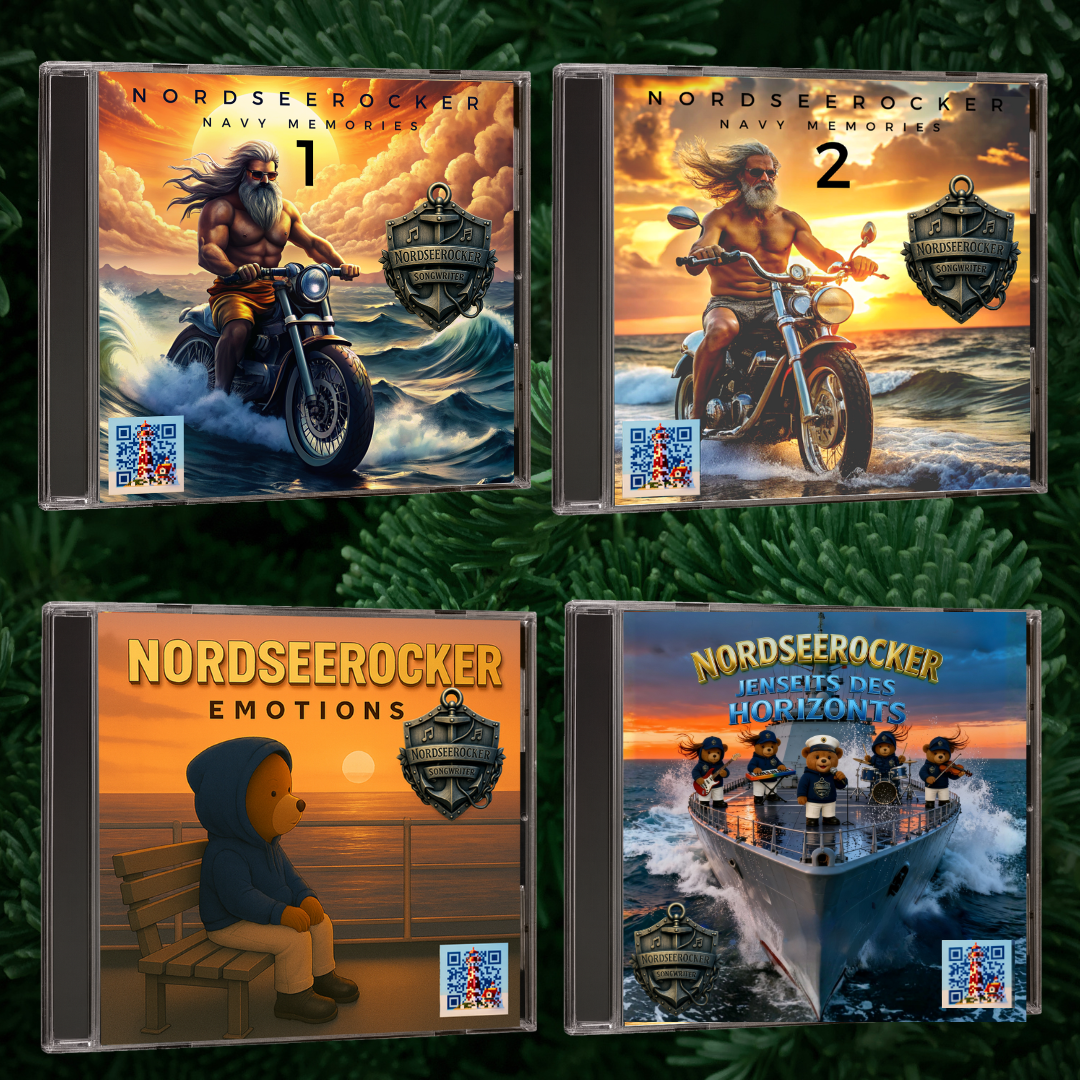 CD - Nordseerocker - Navy Memories 1 &2 - Emotions & Jenseits des Horizonts - 84 Titel auf 4 CDs