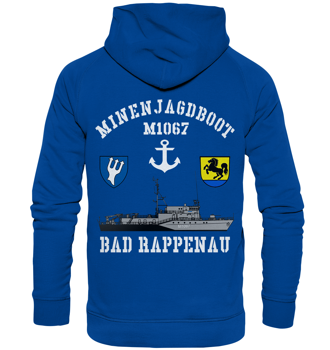 Mij.-Boot M1067 RAPPENAU 5.MSG beids. Druck - Basic Unisex Hoodie