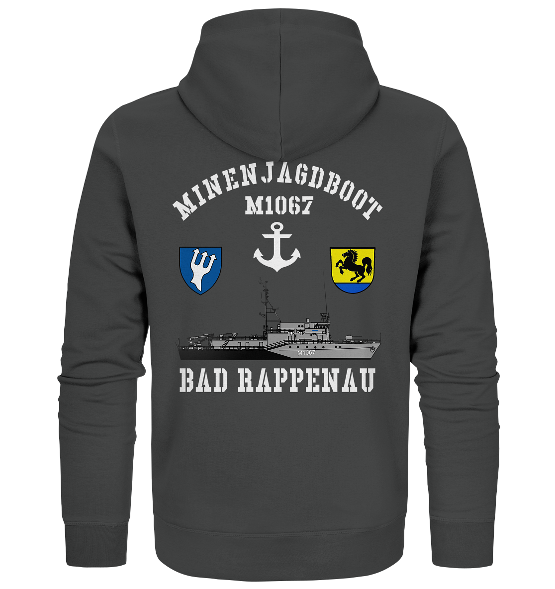 Mij.-Boot M1067 RAPPENAU 5. MSG beids. Druck - Organic Zipper