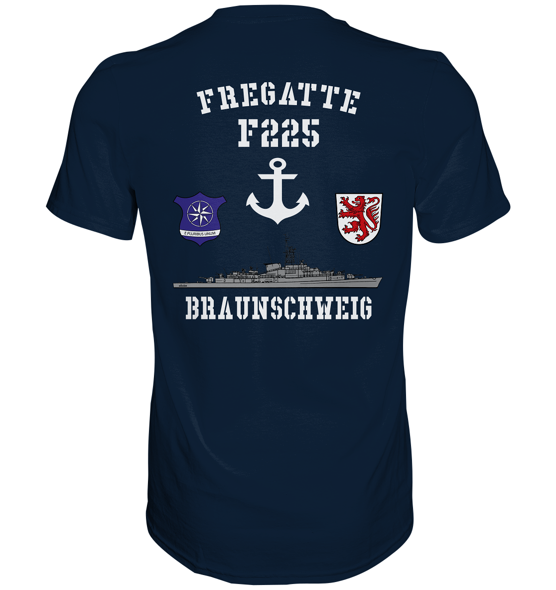Fregatte F225 BRAUNSCHWEIG, Sonar, beidseitig - Premium Shirt