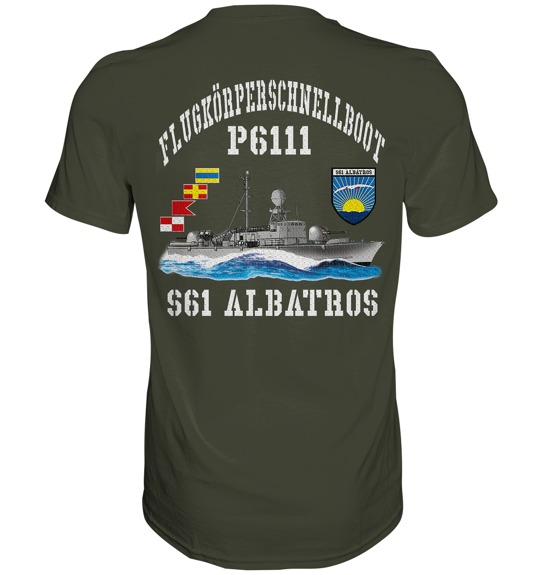Flugkörperschnellboot P6111 ALBATROS - Premium Shirt