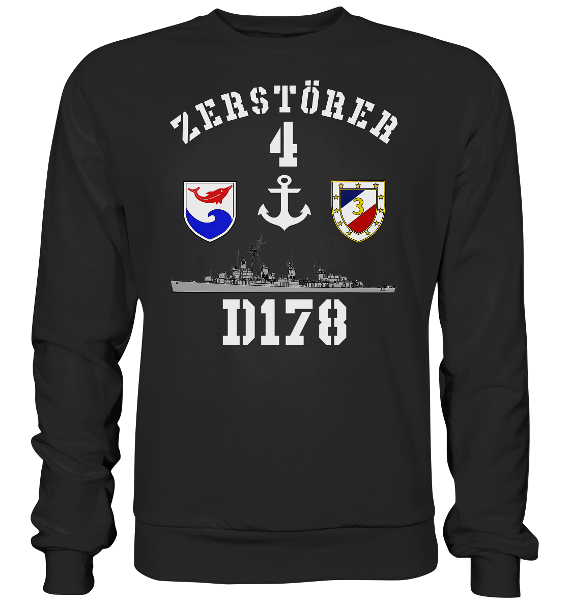 D178 ZERSTÖRER 4 Anker - Basic Sweatshirt