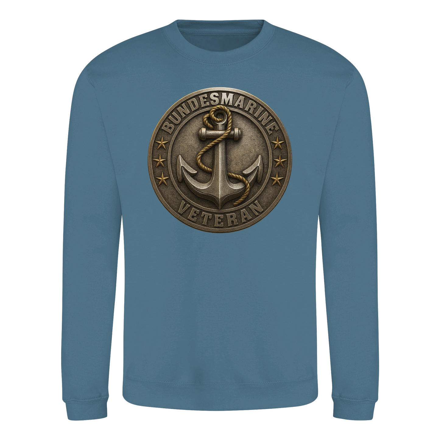 Logo BUNDESMARINE - Metalleffekt - Basic Sweatshirt