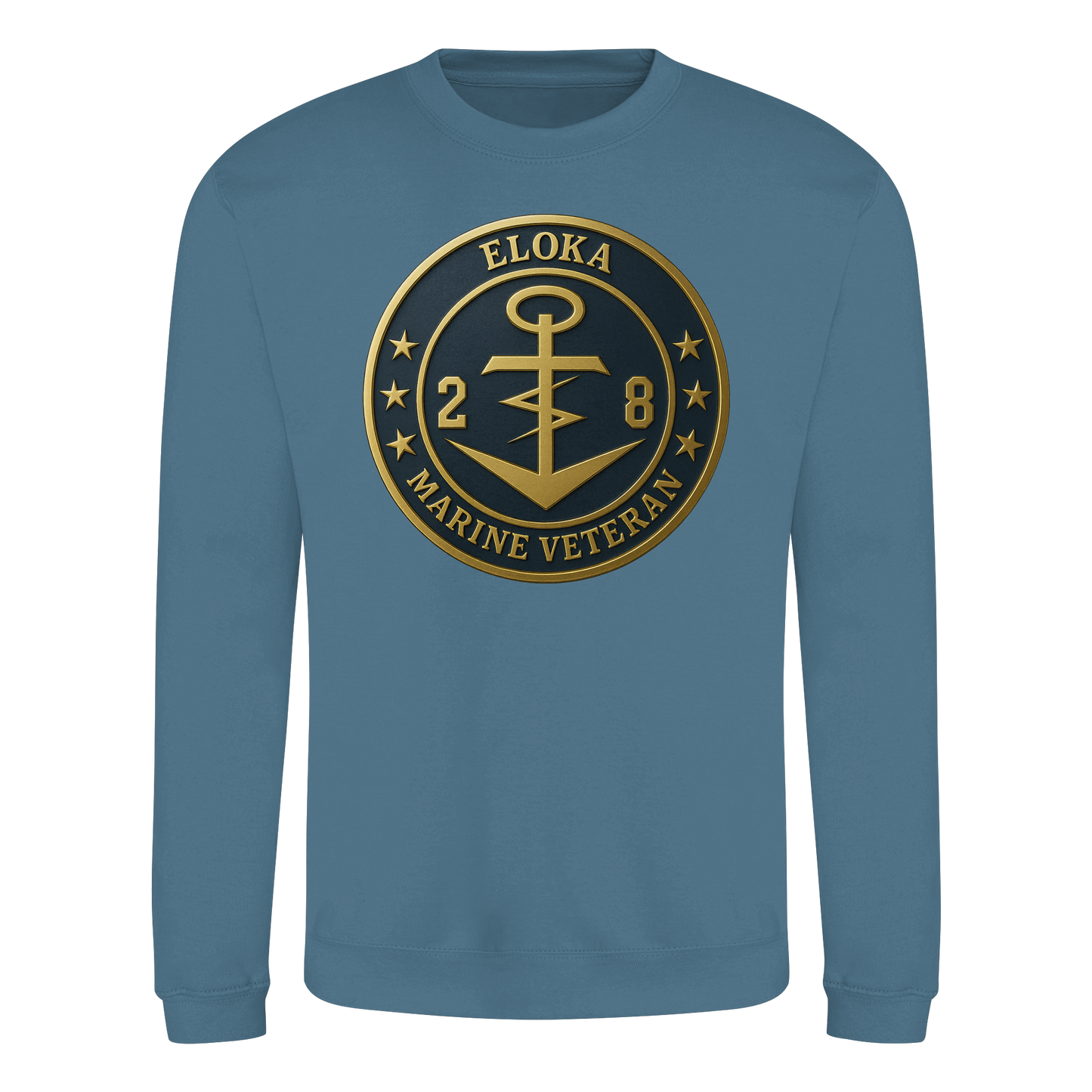 Marine Veteran 28er ELOKA - Metalleffekt - Basic Sweatshirt