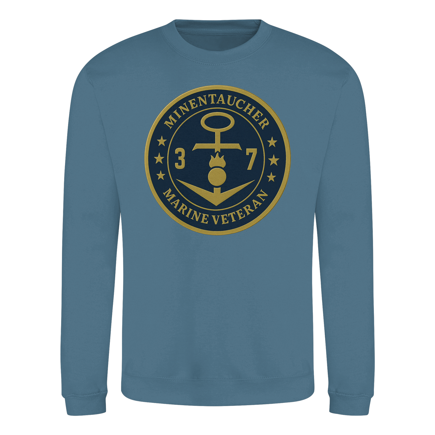 Marine Veteran 37er MINENTAUCHER - Metalleffekt - Basic Sweatshirt