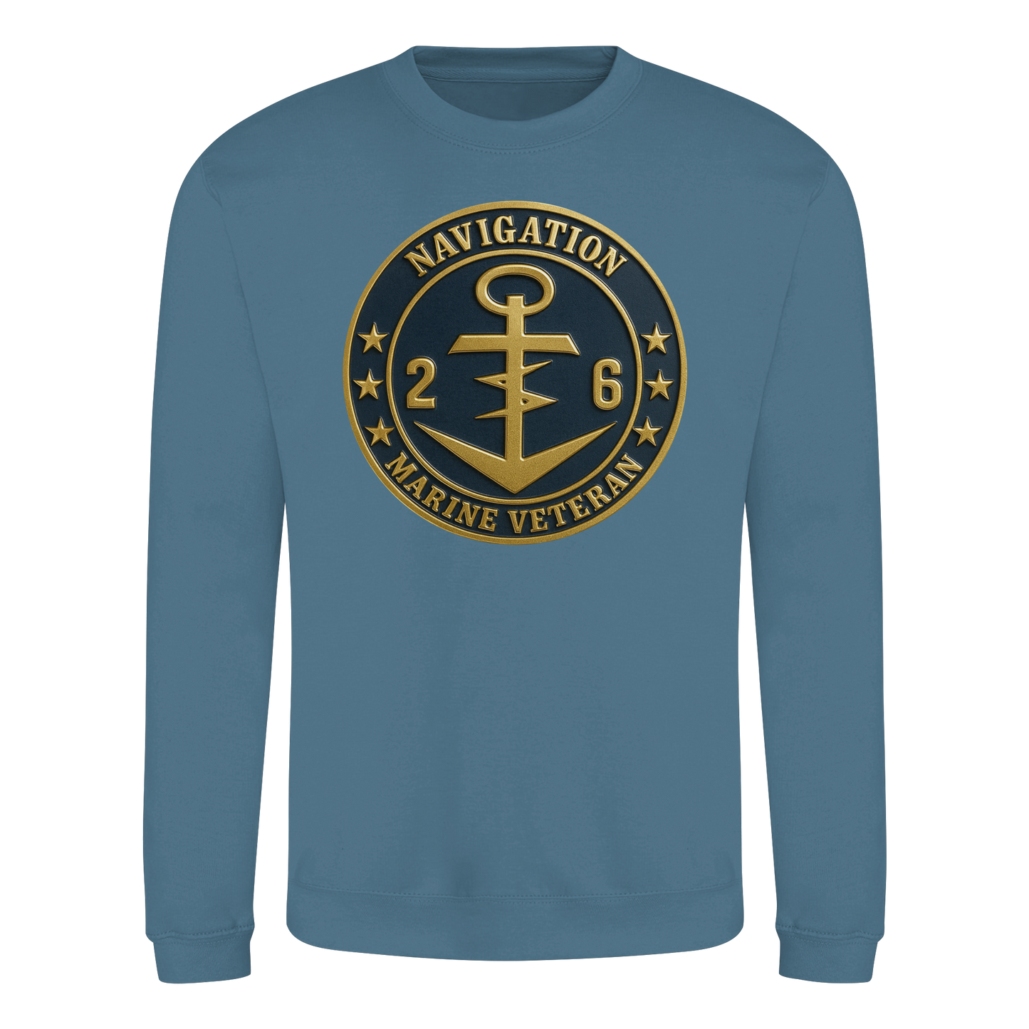 Marine Veteran 26er NAVIGATION - Metalleffekt - Basic Sweatshirt