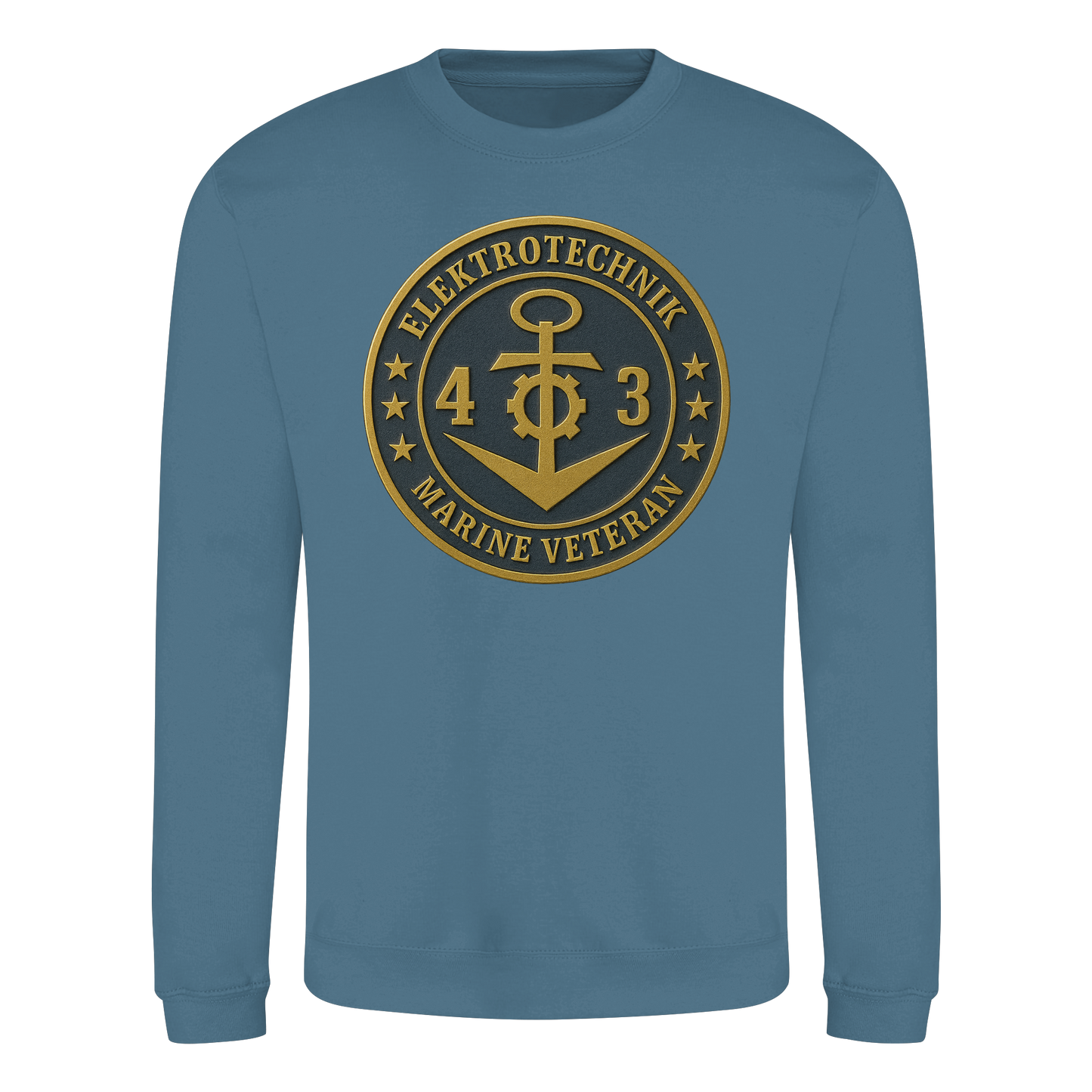 Marine Veteran 43er ELEKTROTECHNIK - Metalleffekt - Basic Sweatshirt
