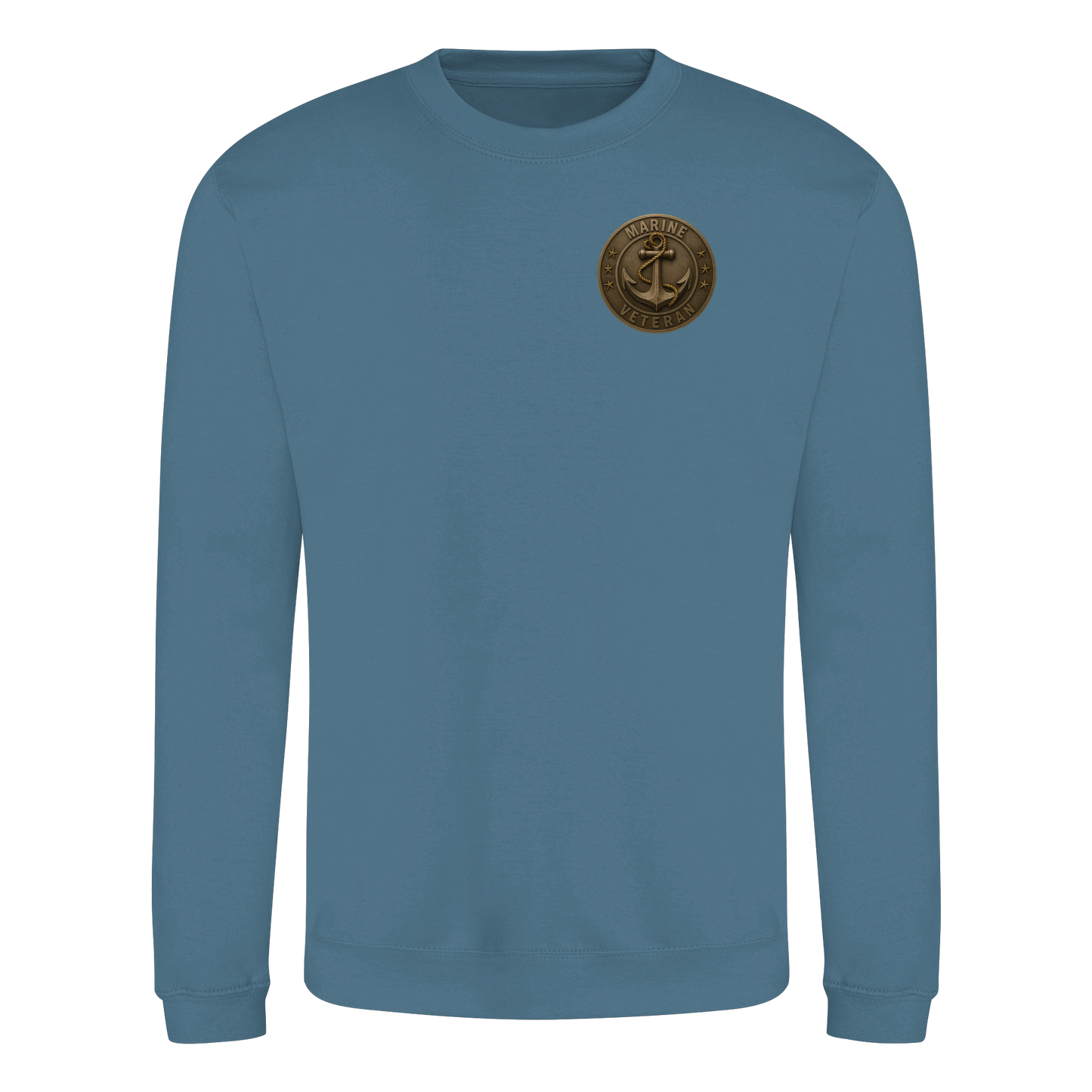Marine Veteran - Metalleffekt - Basic Sweatshirt