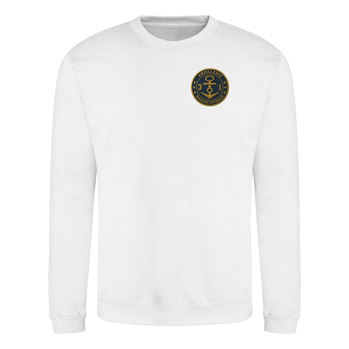 Marine Veteran 31er ARTILLERIE - Metalleffekt - Basic Sweatshirt
