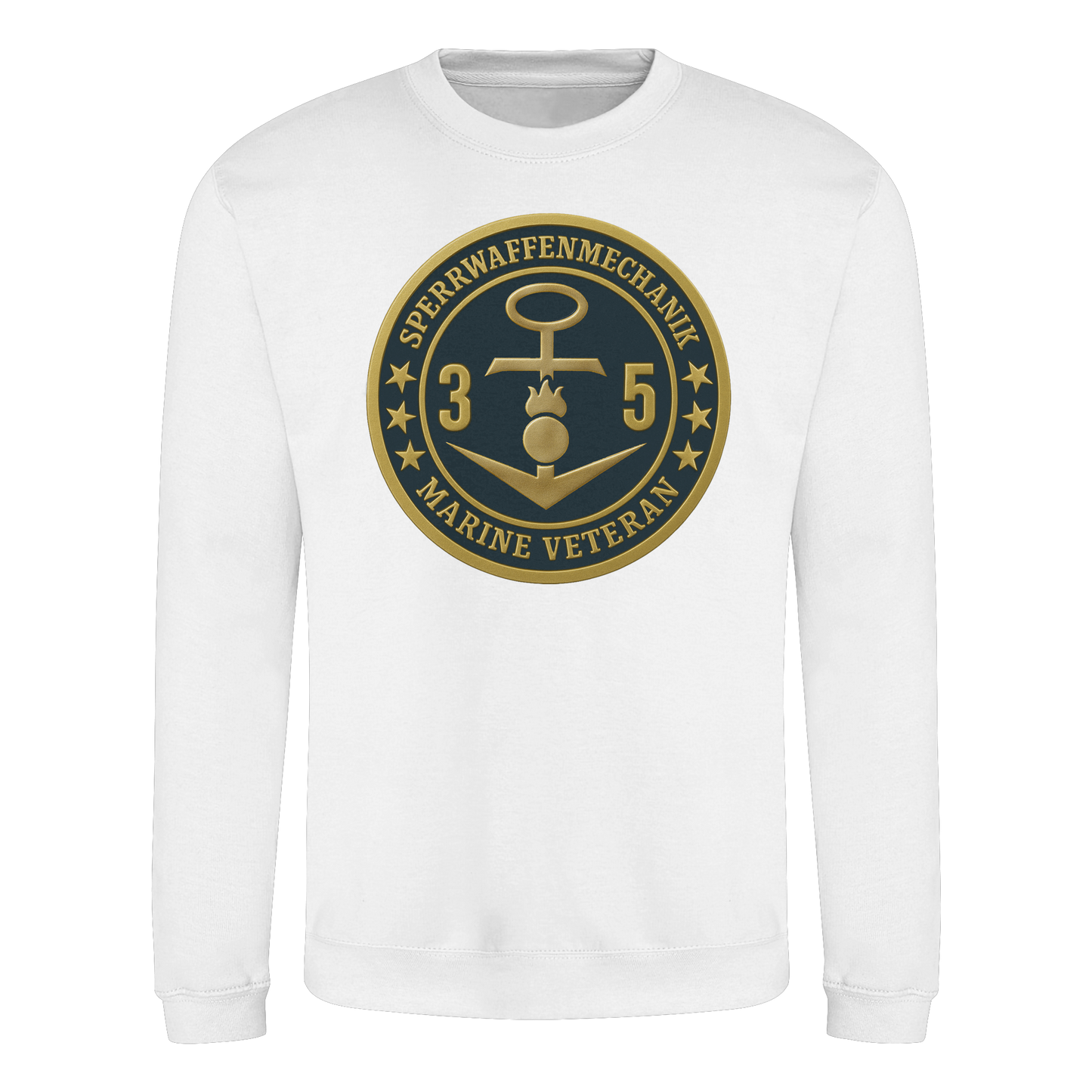 Marine Veteran 35er SPERRWAFFENMECHANIK - Metalleffekt - Basic Sweatshirt
