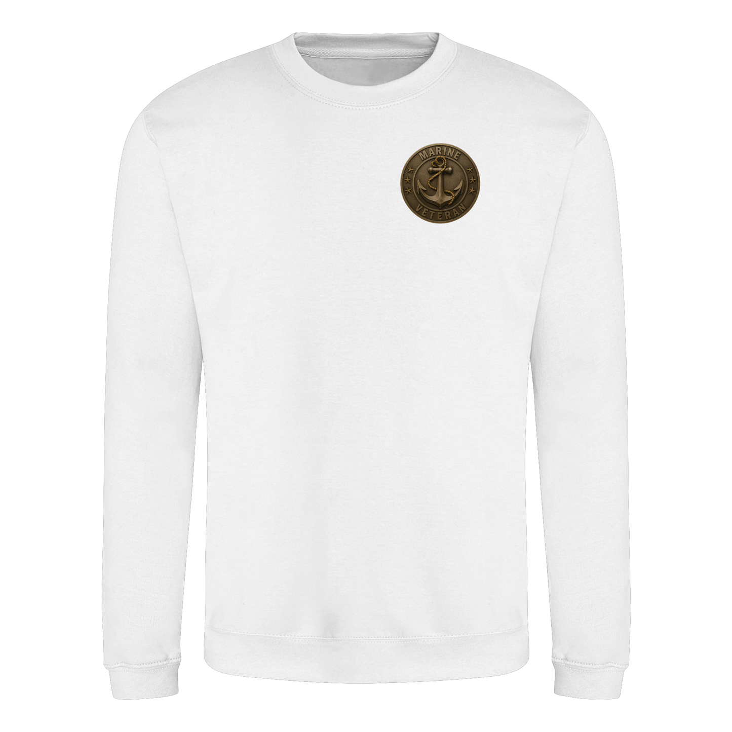 Marine Veteran - Metalleffekt - Basic Sweatshirt