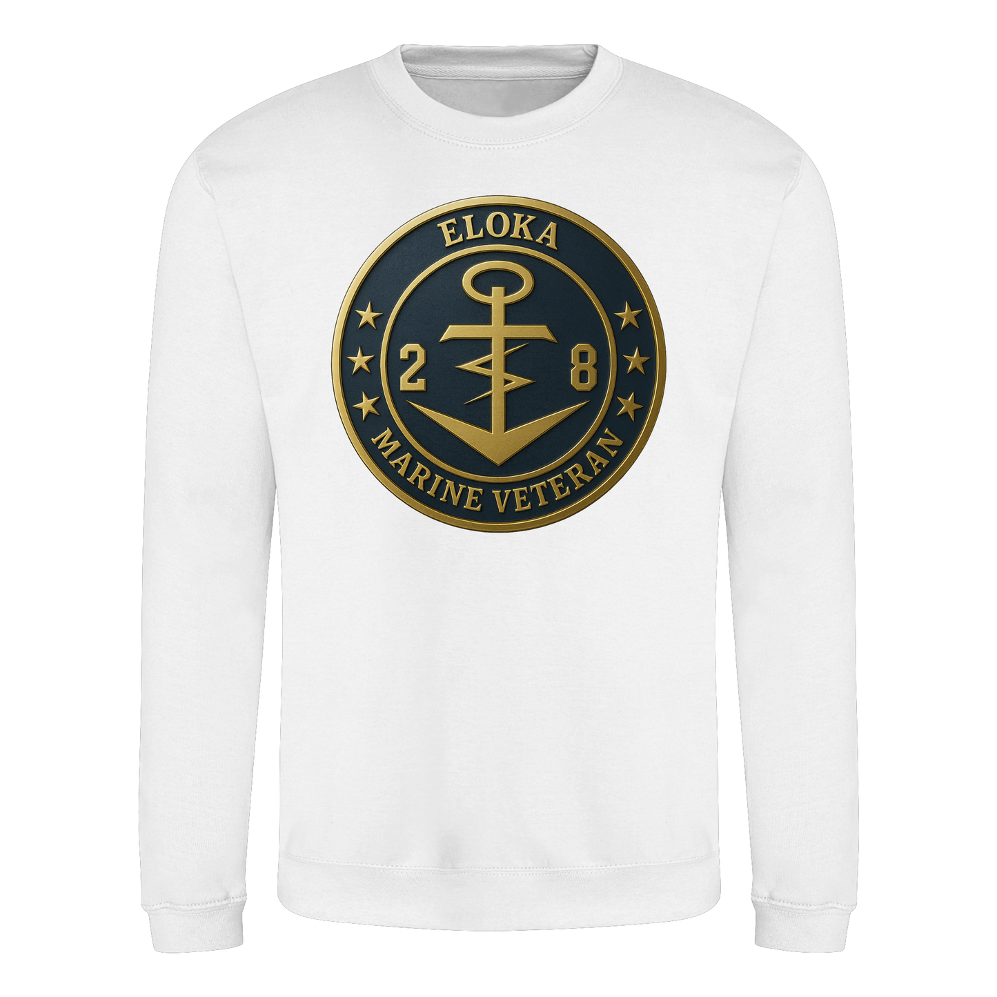 Marine Veteran 28er ELOKA - Metalleffekt - Basic Sweatshirt