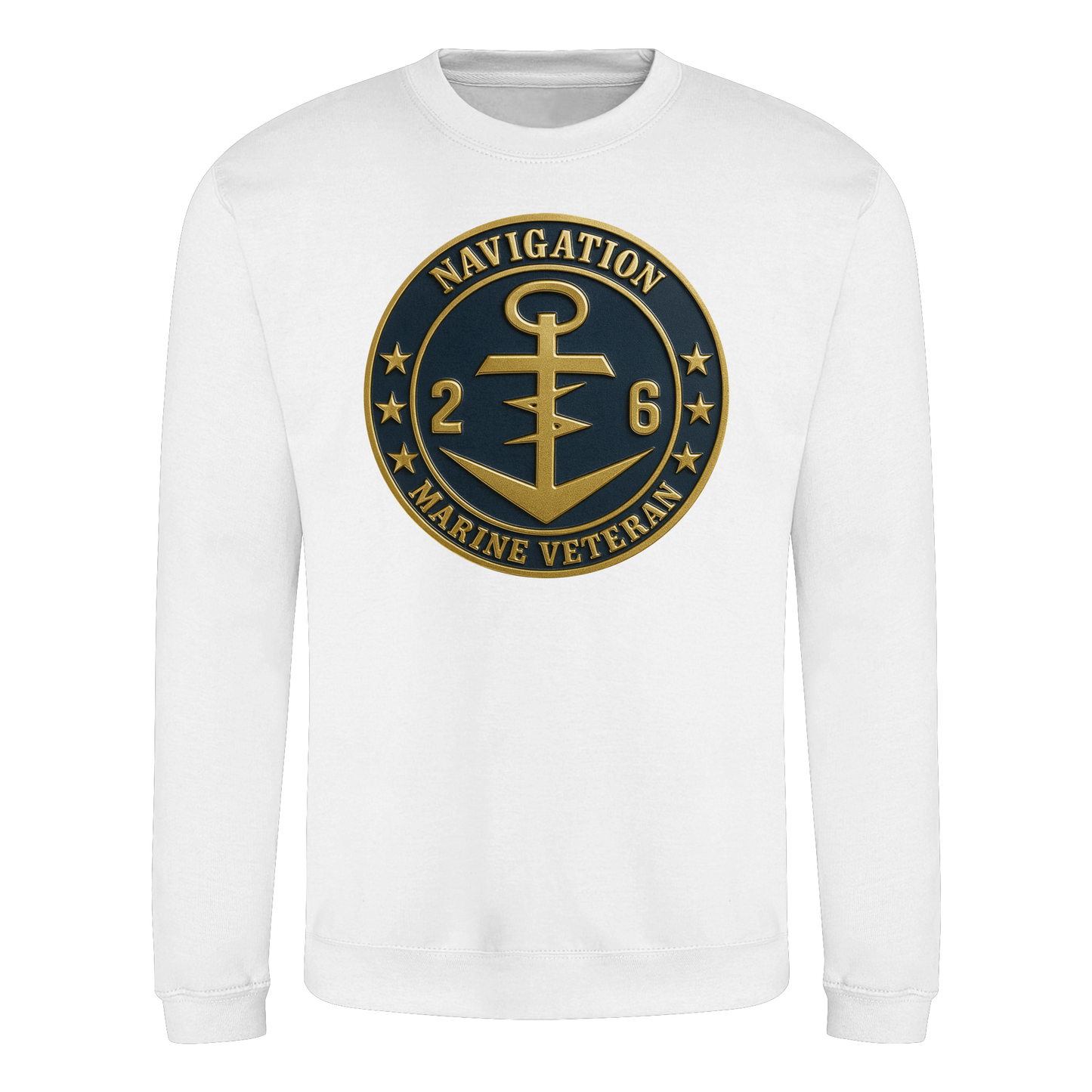 Marine Veteran 26er NAVIGATION - Metalleffekt - Basic Sweatshirt
