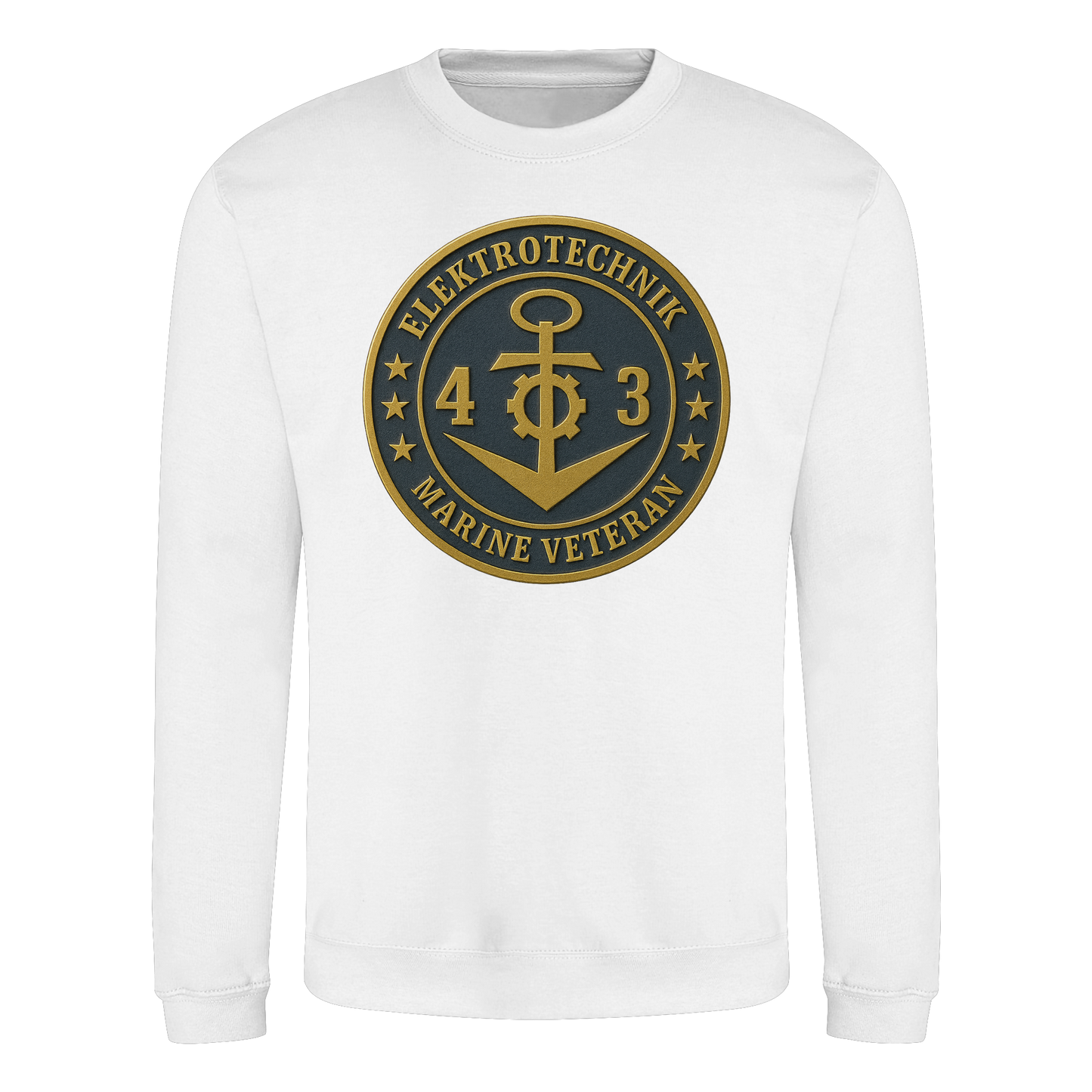 Marine Veteran 43er ELEKTROTECHNIK - Metalleffekt - Basic Sweatshirt