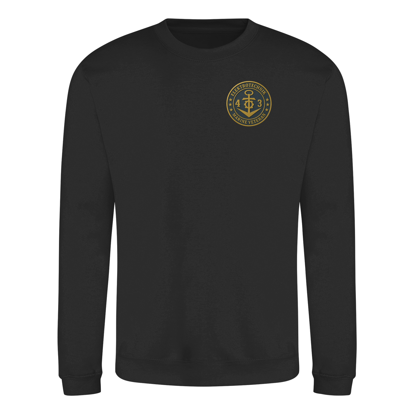 Marine Veteran 43er ELEKTROTECHNIK - Metalleffekt - Basic Sweatshirt