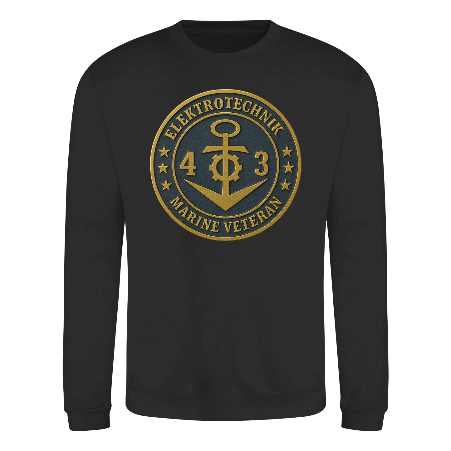 Marine Veteran 43er ELEKTROTECHNIK - Metalleffekt - Basic Sweatshirt