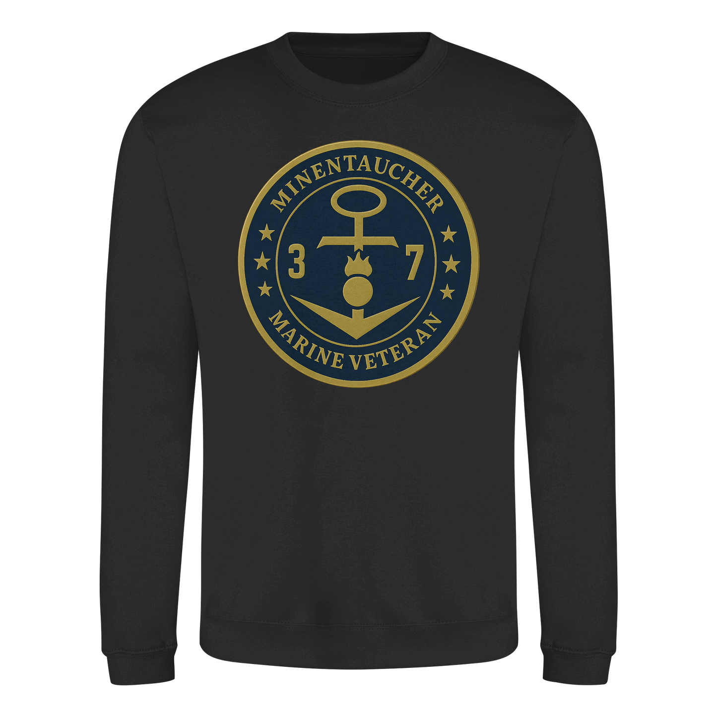 Marine Veteran 37er MINENTAUCHER - Metalleffekt - Basic Sweatshirt