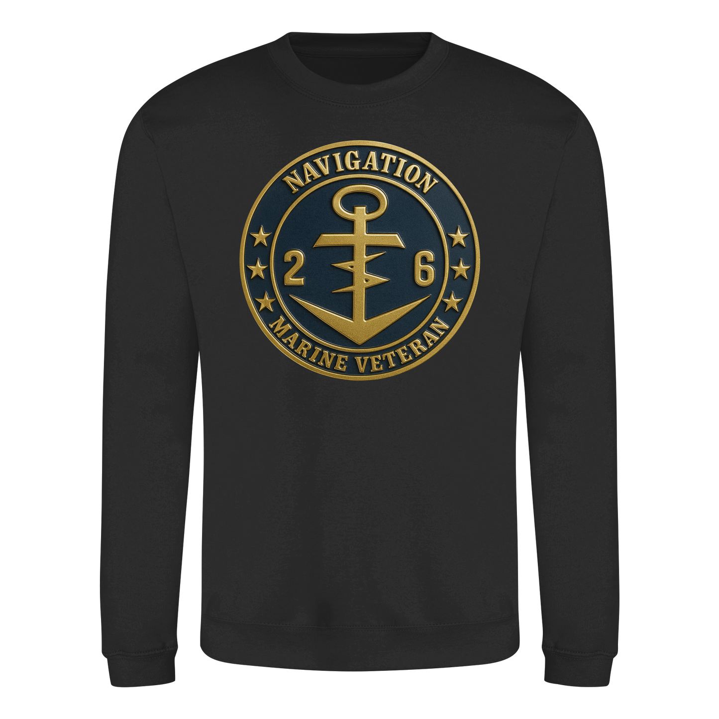 Marine Veteran 26er NAVIGATION - Metalleffekt - Basic Sweatshirt