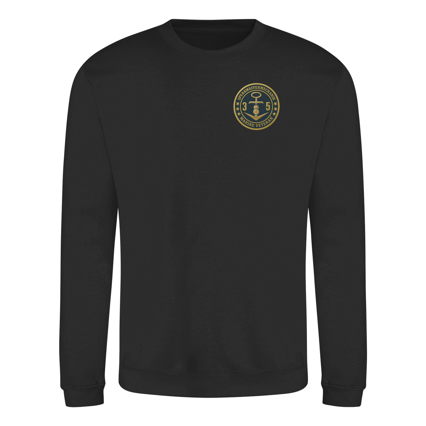 Marine Veteran 35er SPERRWAFFENMECHANIK - Metalleffekt - Basic Sweatshirt