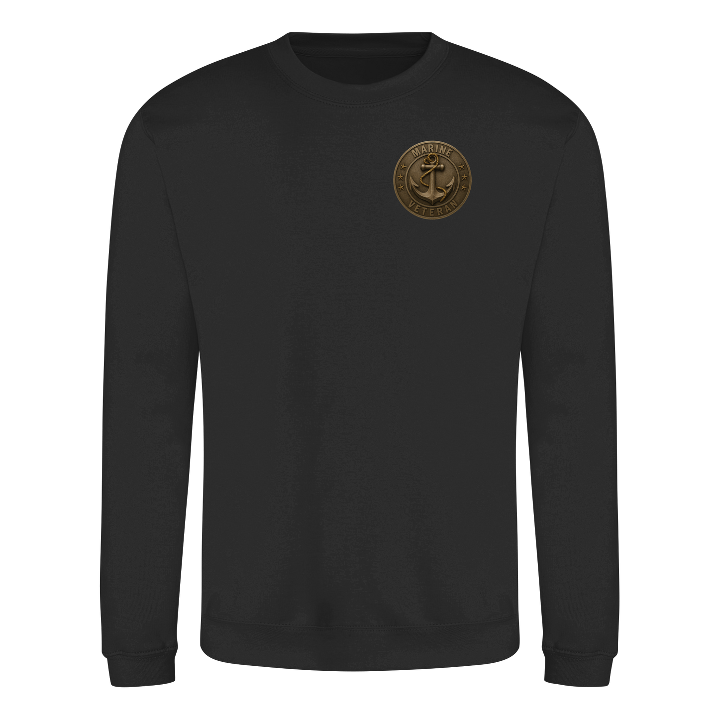 Marine Veteran - Metalleffekt - Basic Sweatshirt