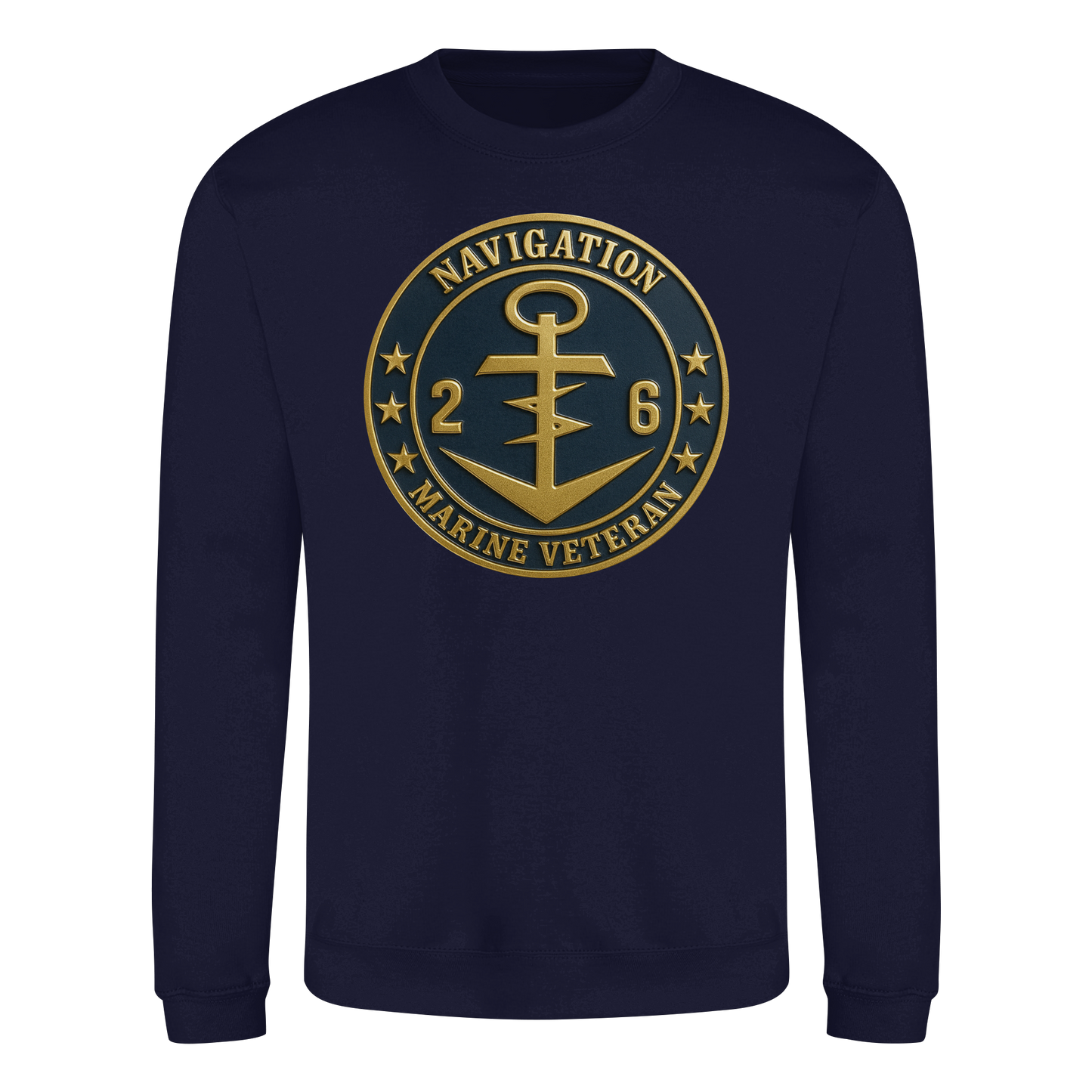 Marine Veteran 26er NAVIGATION - Metalleffekt - Basic Sweatshirt