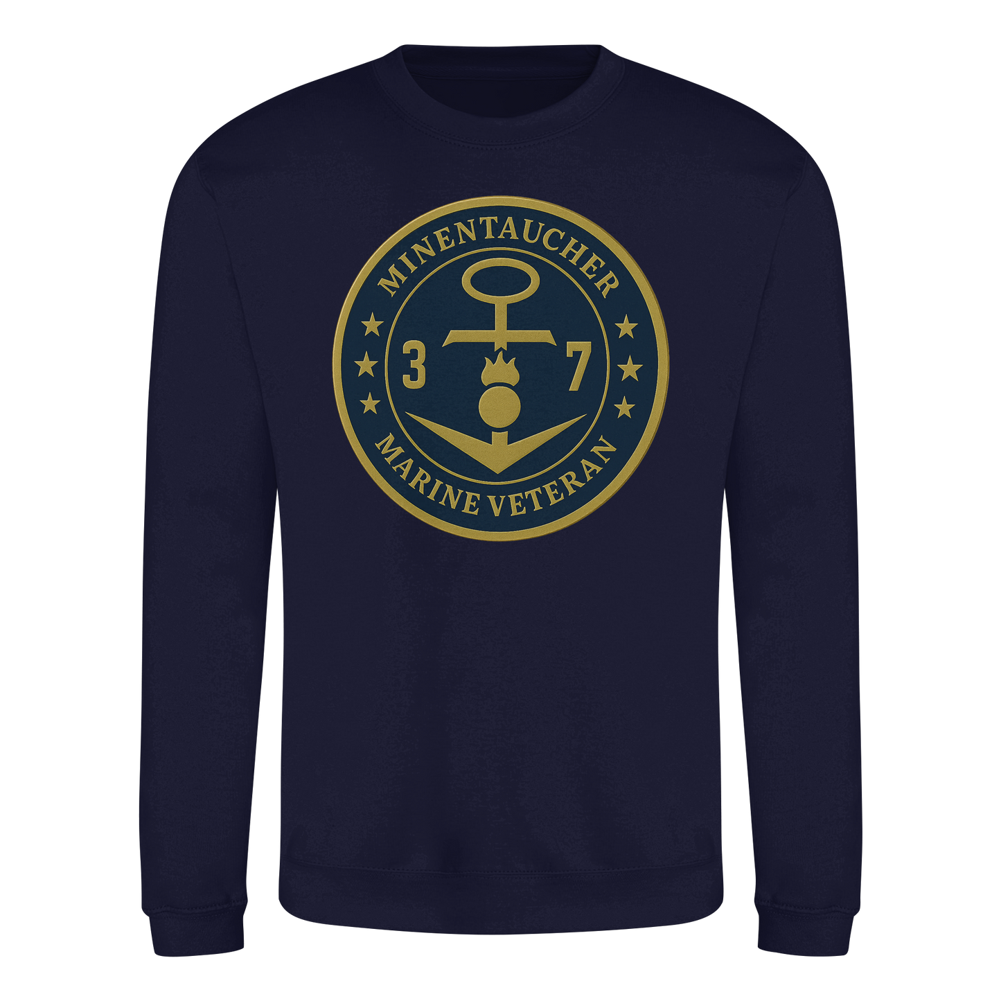 Marine Veteran 37er MINENTAUCHER - Metalleffekt - Basic Sweatshirt