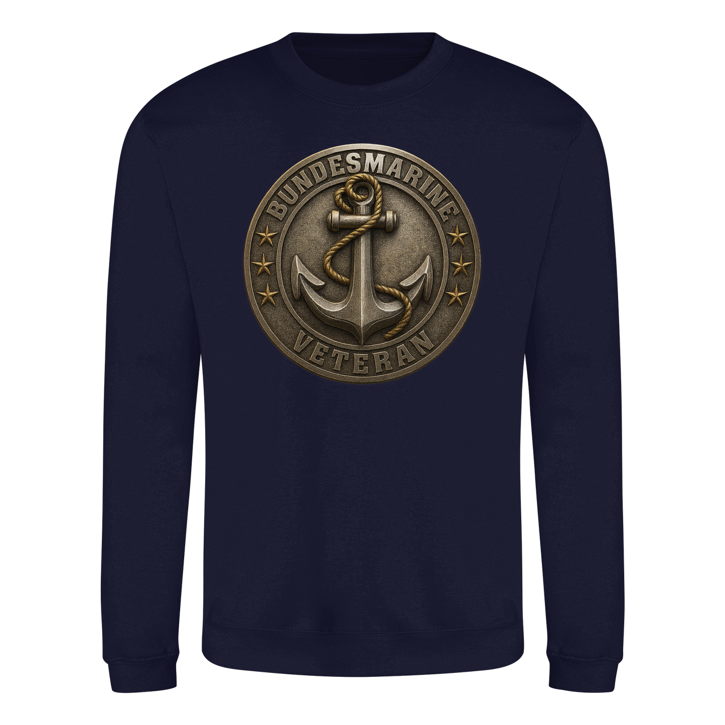 Logo BUNDESMARINE - Metalleffekt - Basic Sweatshirt