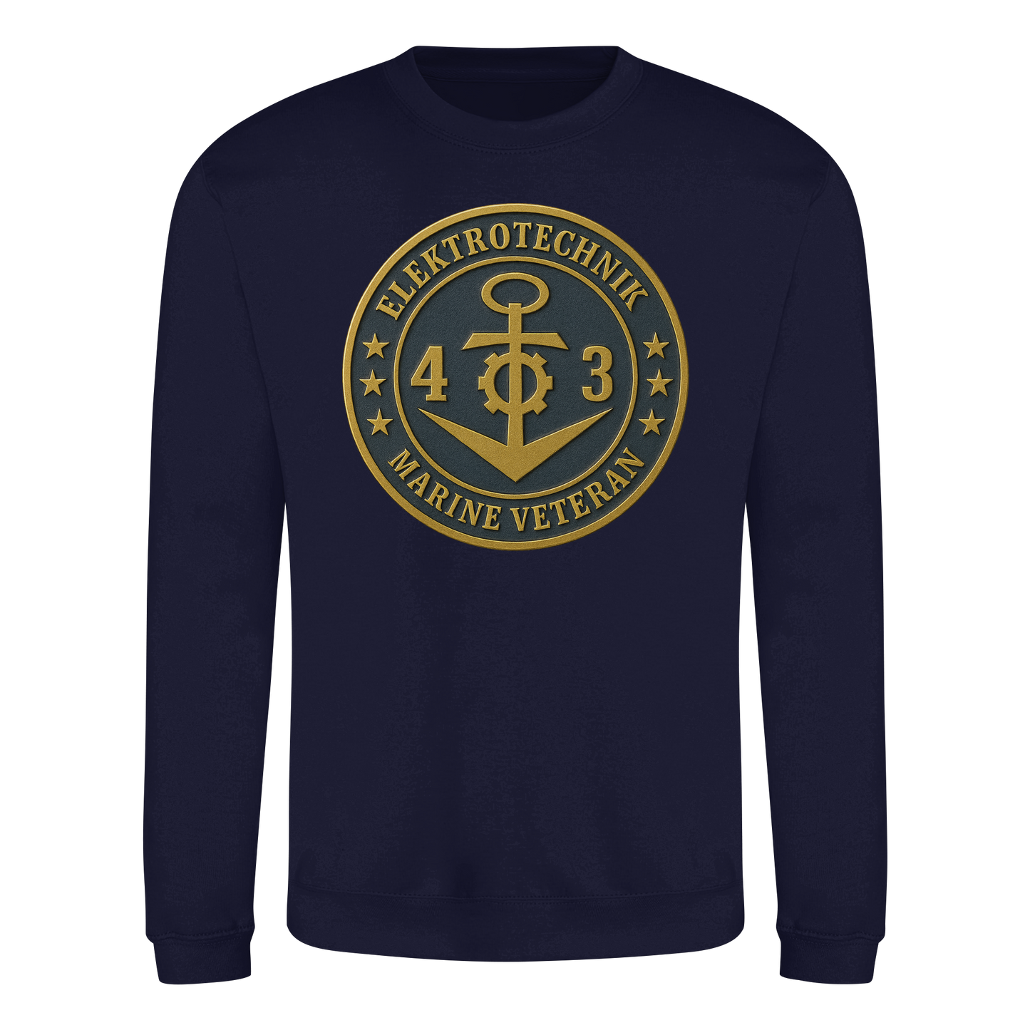 Marine Veteran 43er ELEKTROTECHNIK - Metalleffekt - Basic Sweatshirt