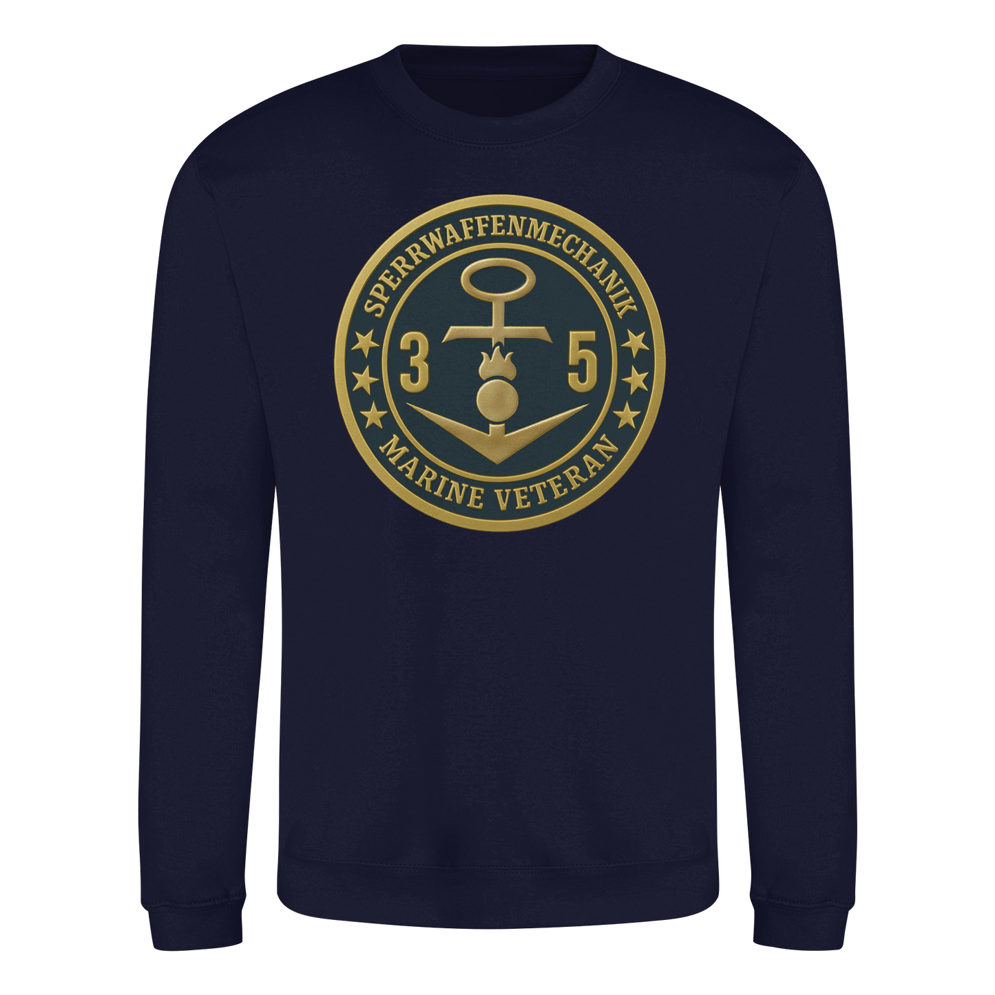 Marine Veteran 35er SPERRWAFFENMECHANIK - Metalleffekt - Basic Sweatshirt