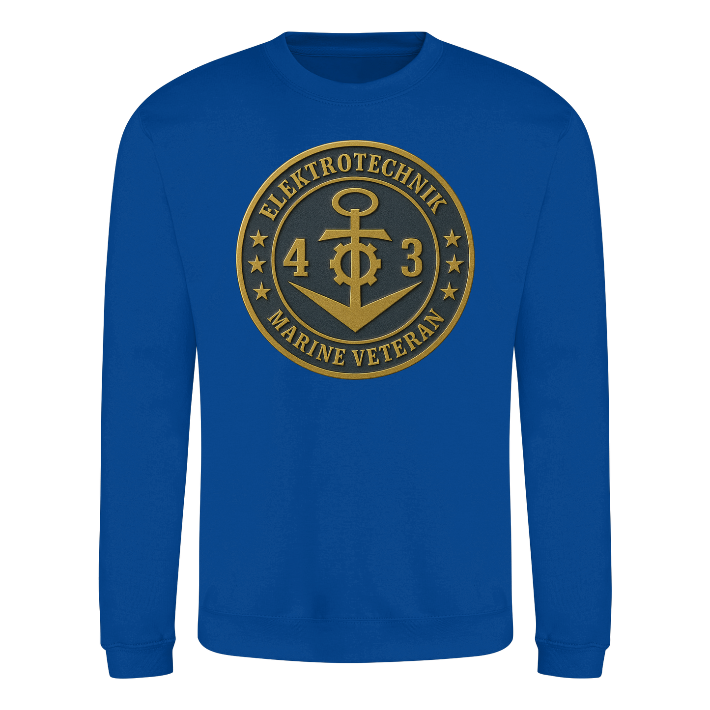 Marine Veteran 43er ELEKTROTECHNIK - Metalleffekt - Basic Sweatshirt