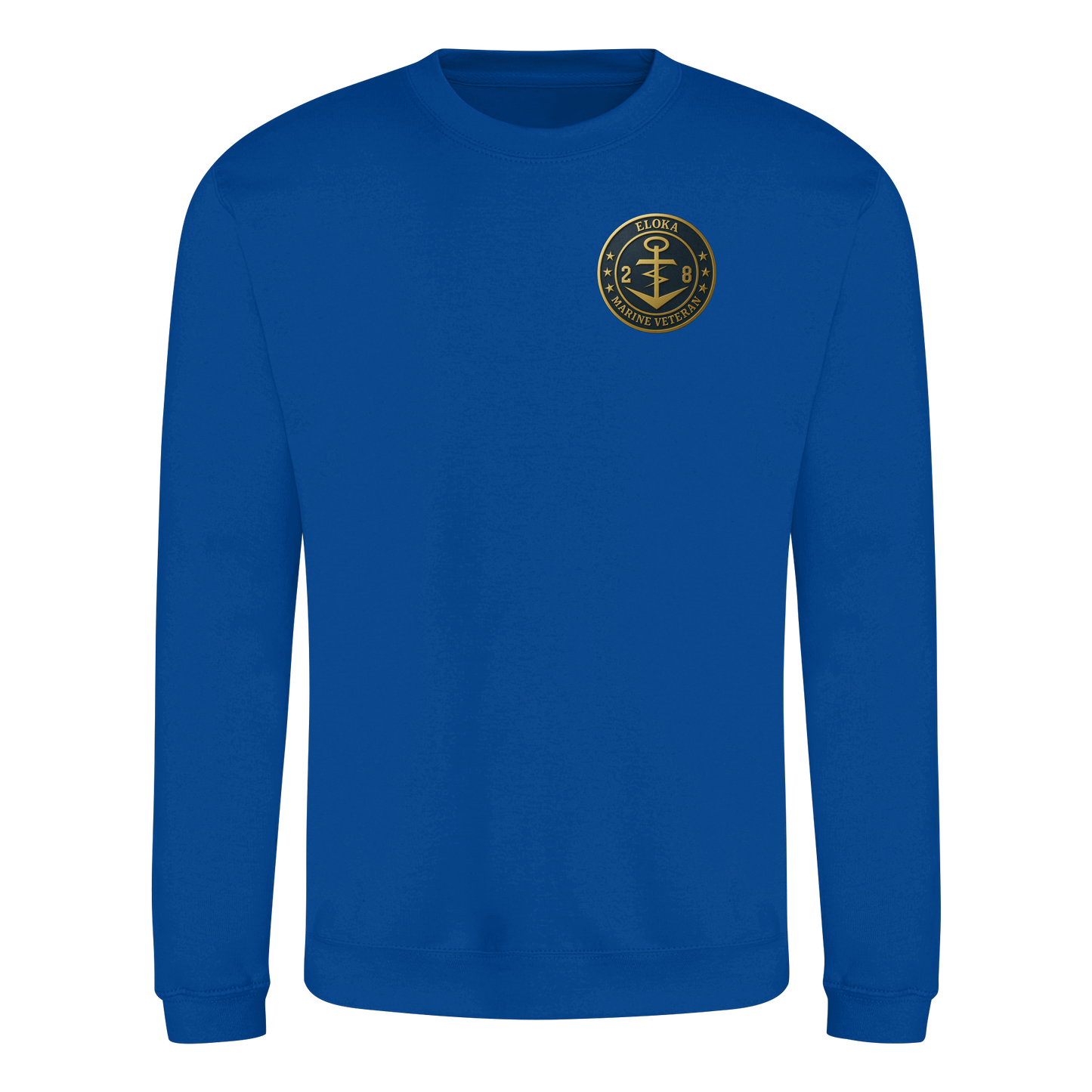 Marine Veteran 28er ELOKA - Metalleffekt - Basic Sweatshirt
