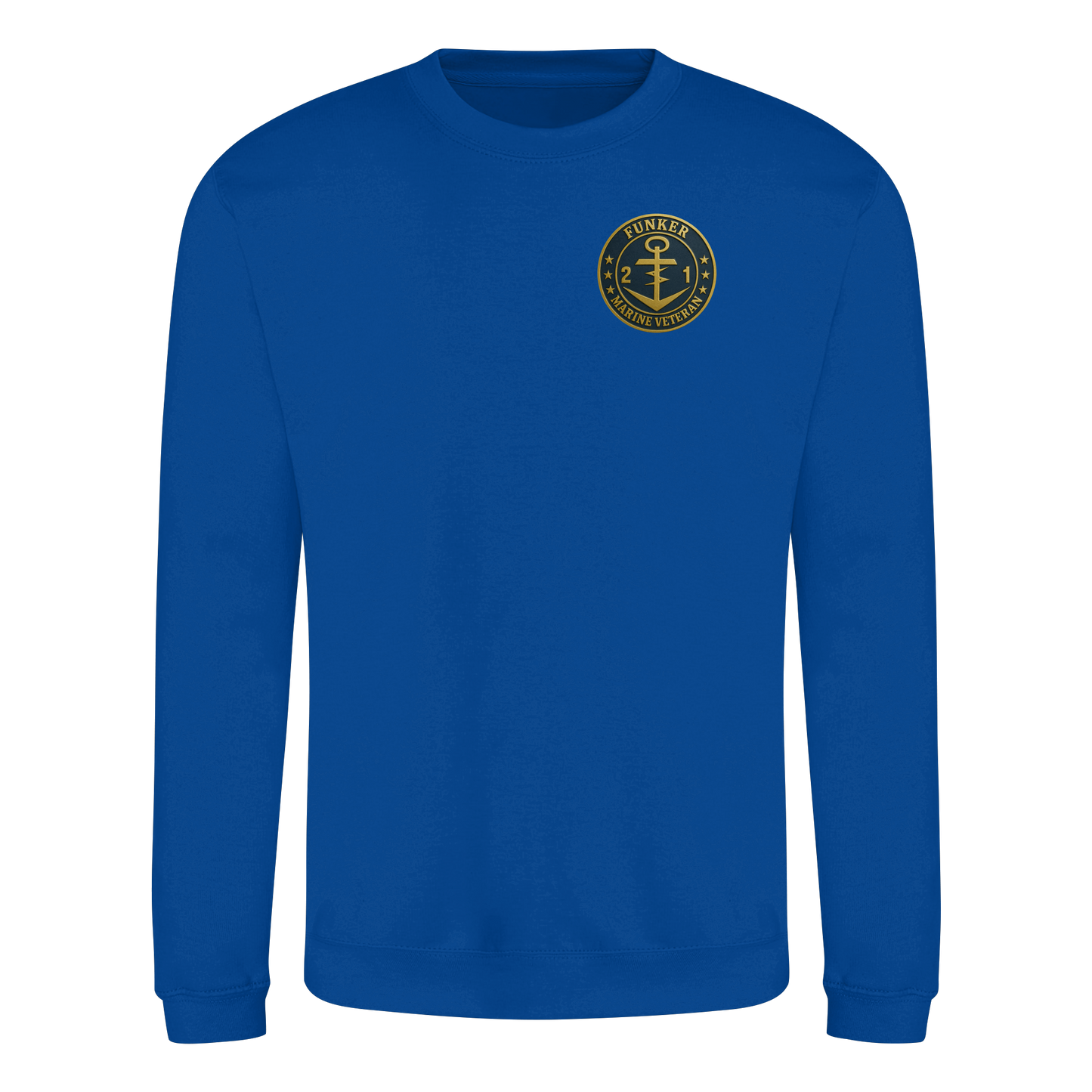 Marine Veteran 21er FUNKER - Metalleffekt - Basic Sweatshirt