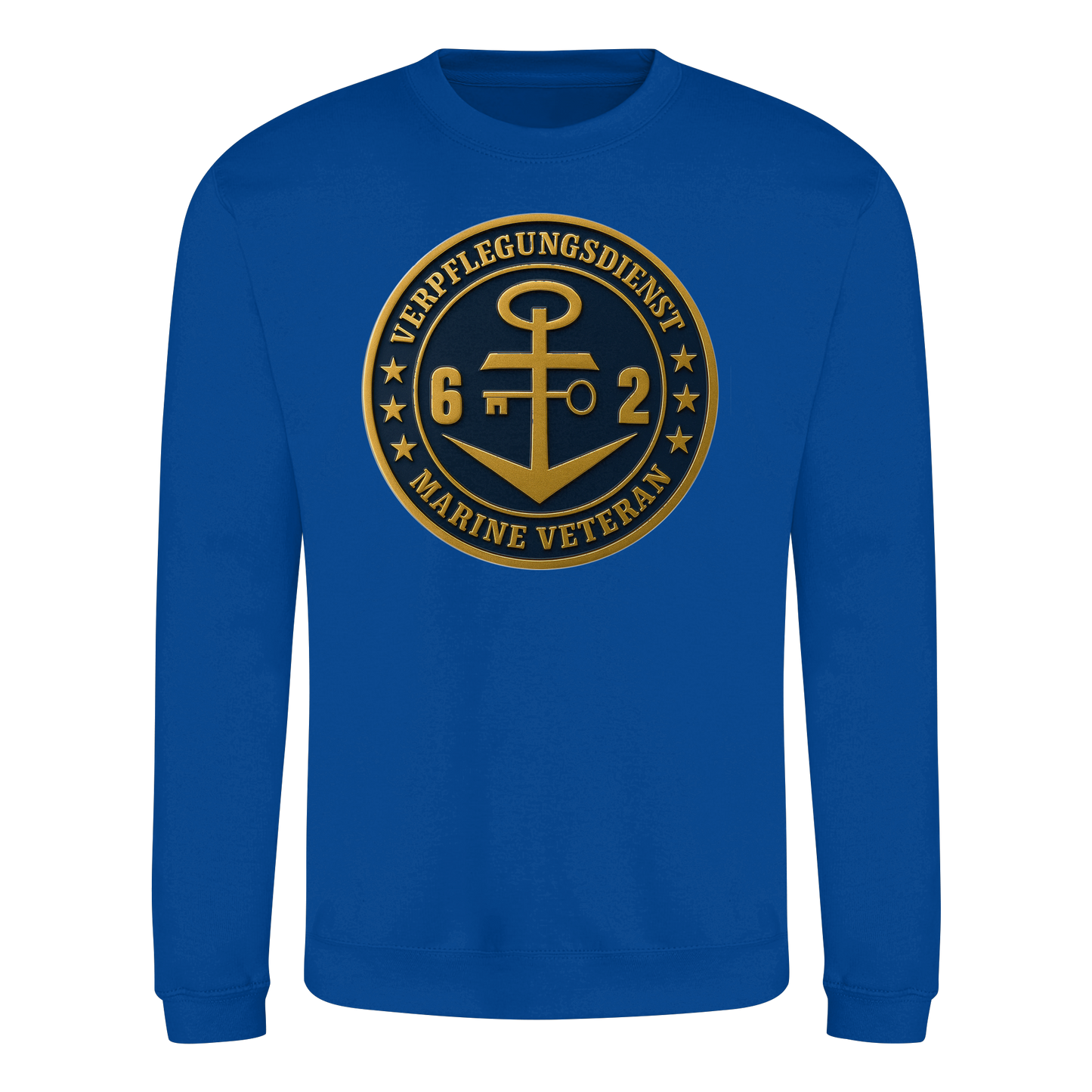 Marine Veteran 62er VERPFLEGUNGSDIENST - Metalleffekt - Basic Sweatshirt