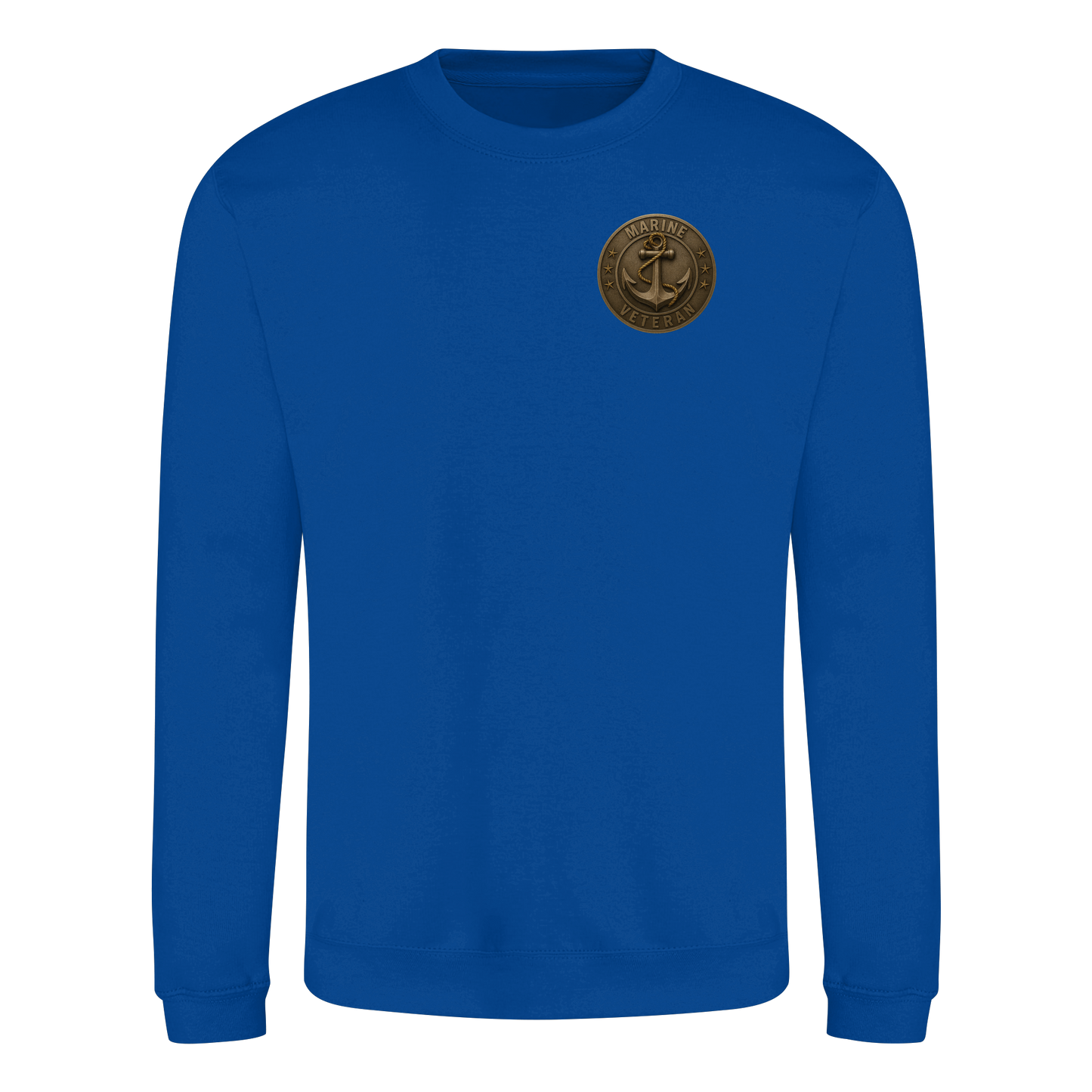 Marine Veteran - Metalleffekt - Basic Sweatshirt