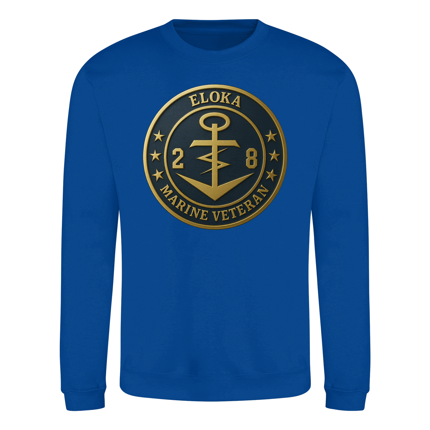 Marine Veteran 28er ELOKA - Metalleffekt - Basic Sweatshirt