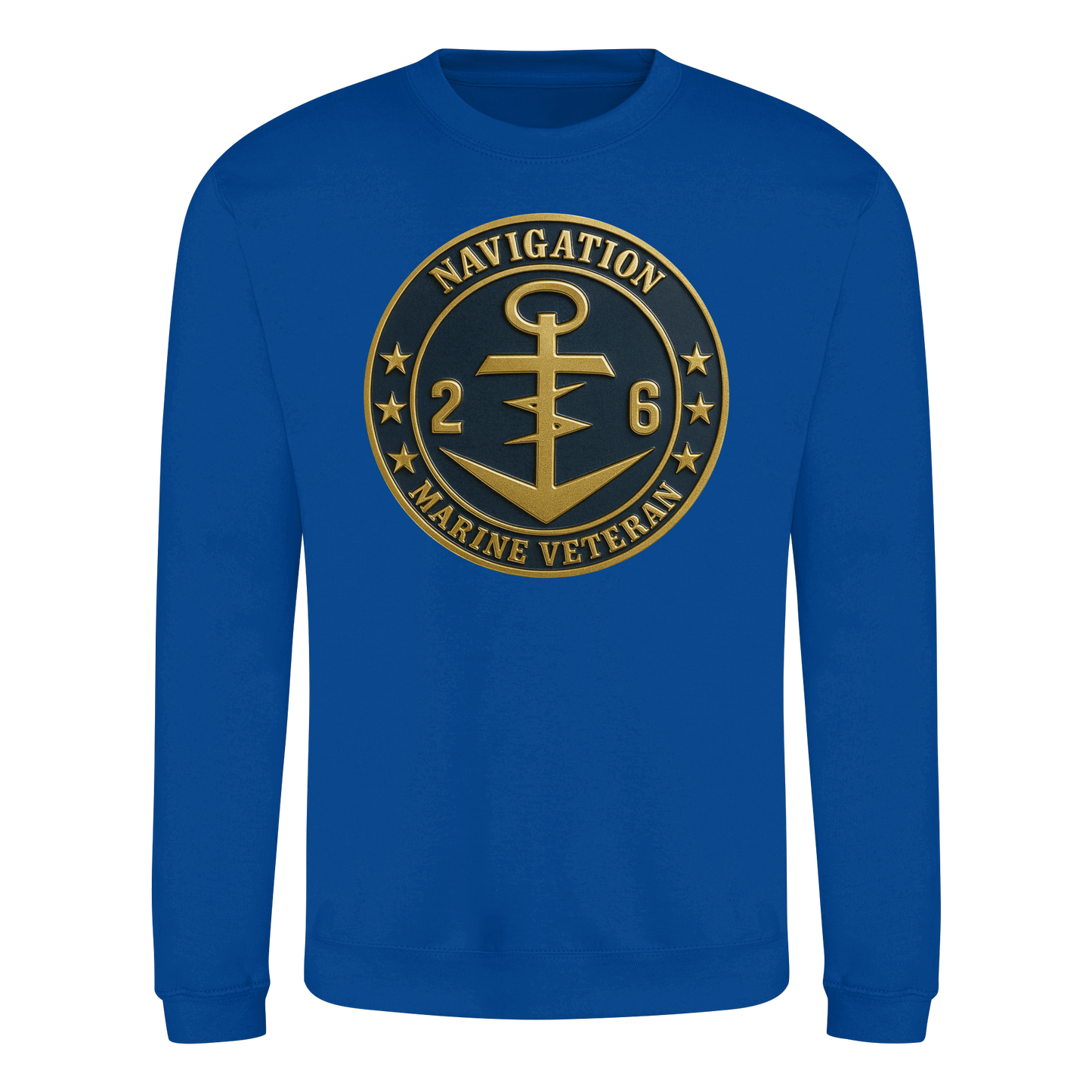 Marine Veteran 26er NAVIGATION - Metalleffekt - Basic Sweatshirt