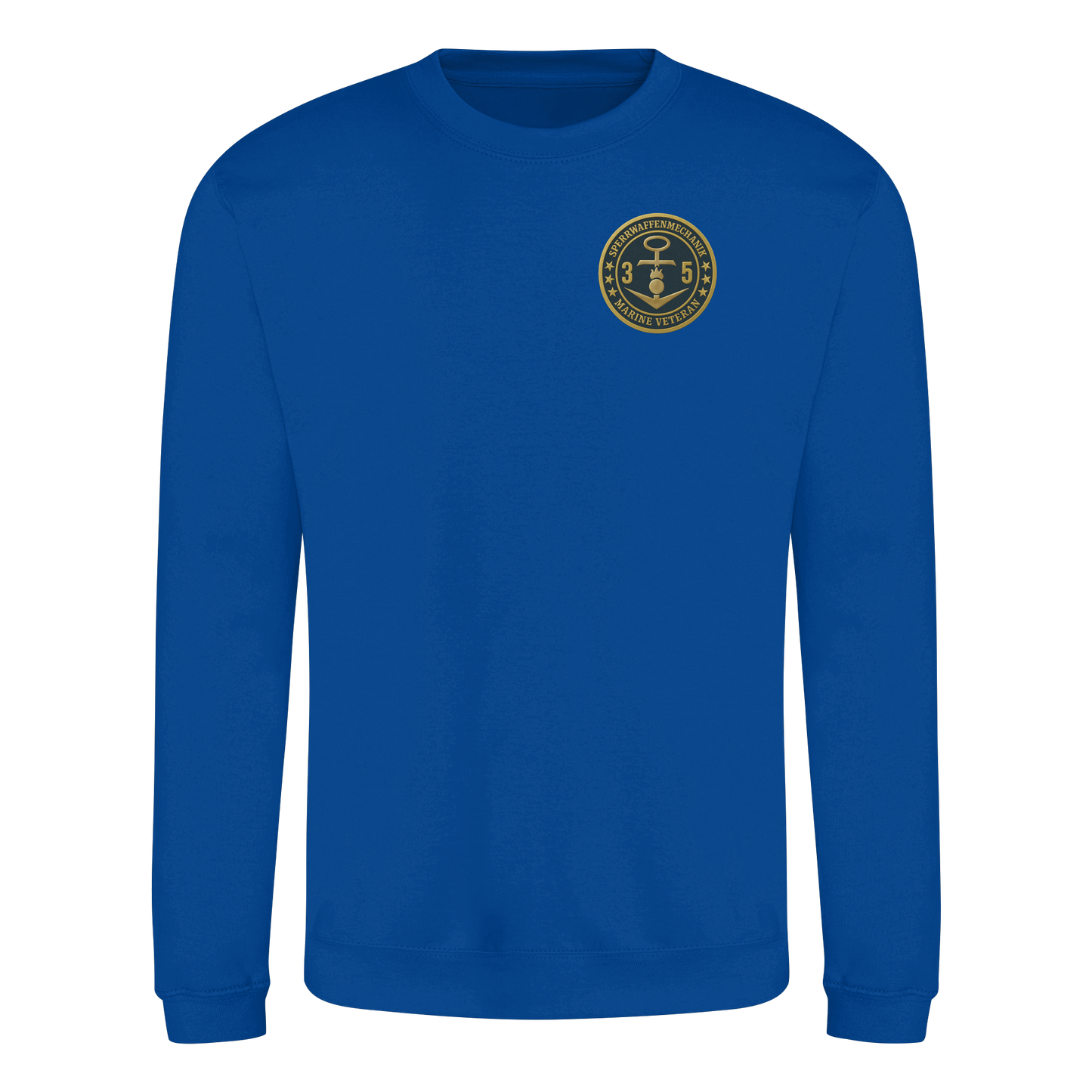 Marine Veteran 35er SPERRWAFFENMECHANIK - Metalleffekt - Basic Sweatshirt