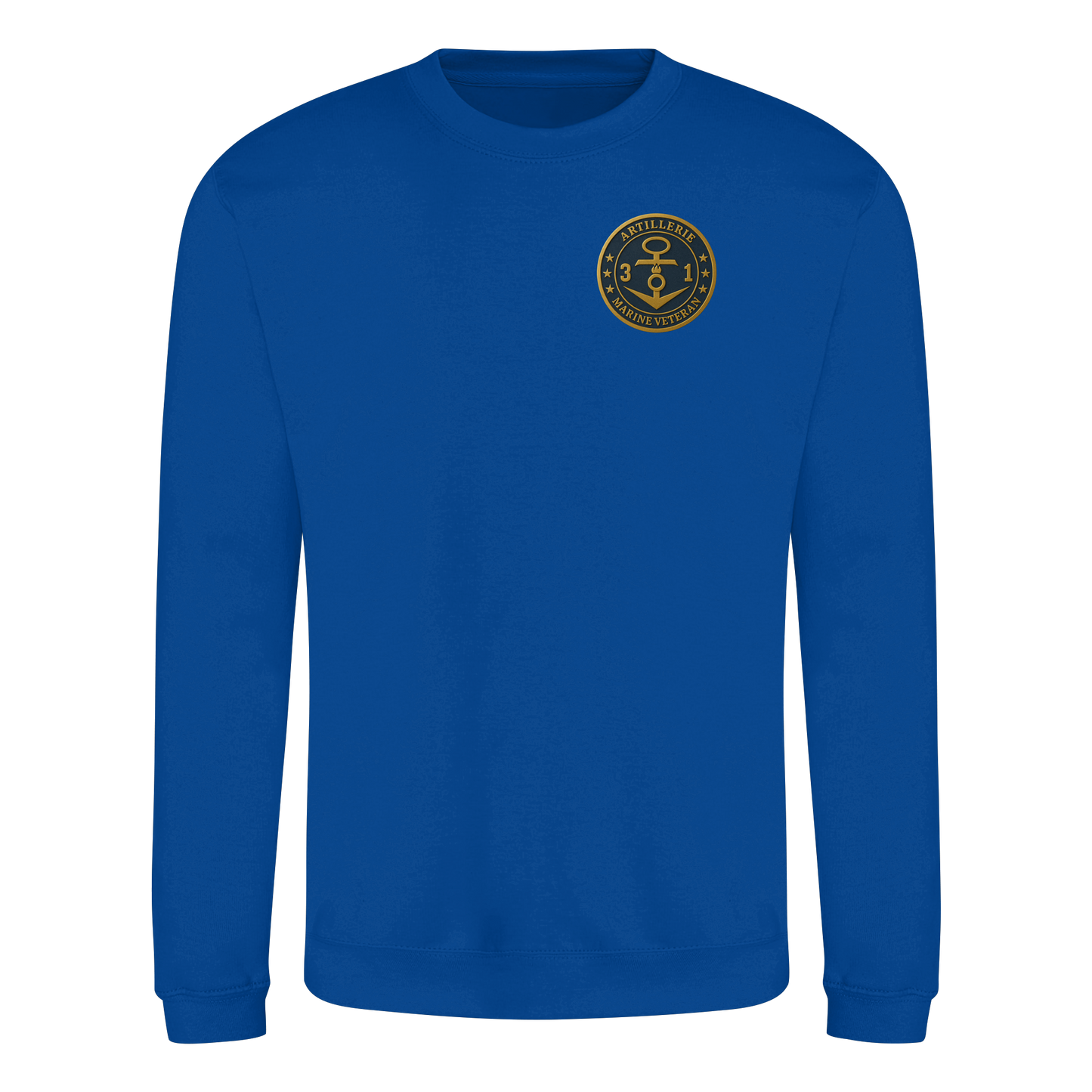 Marine Veteran 31er ARTILLERIE - Metalleffekt - Basic Sweatshirt