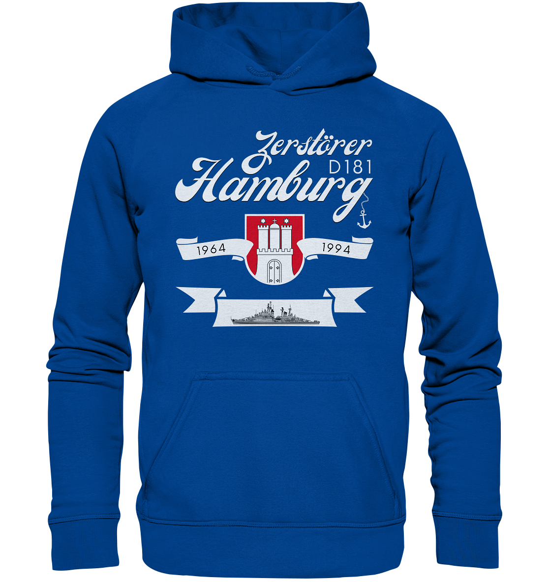 Zerstörer D181 HAMBURG 1964-1994 - Basic Unisex Hoodie