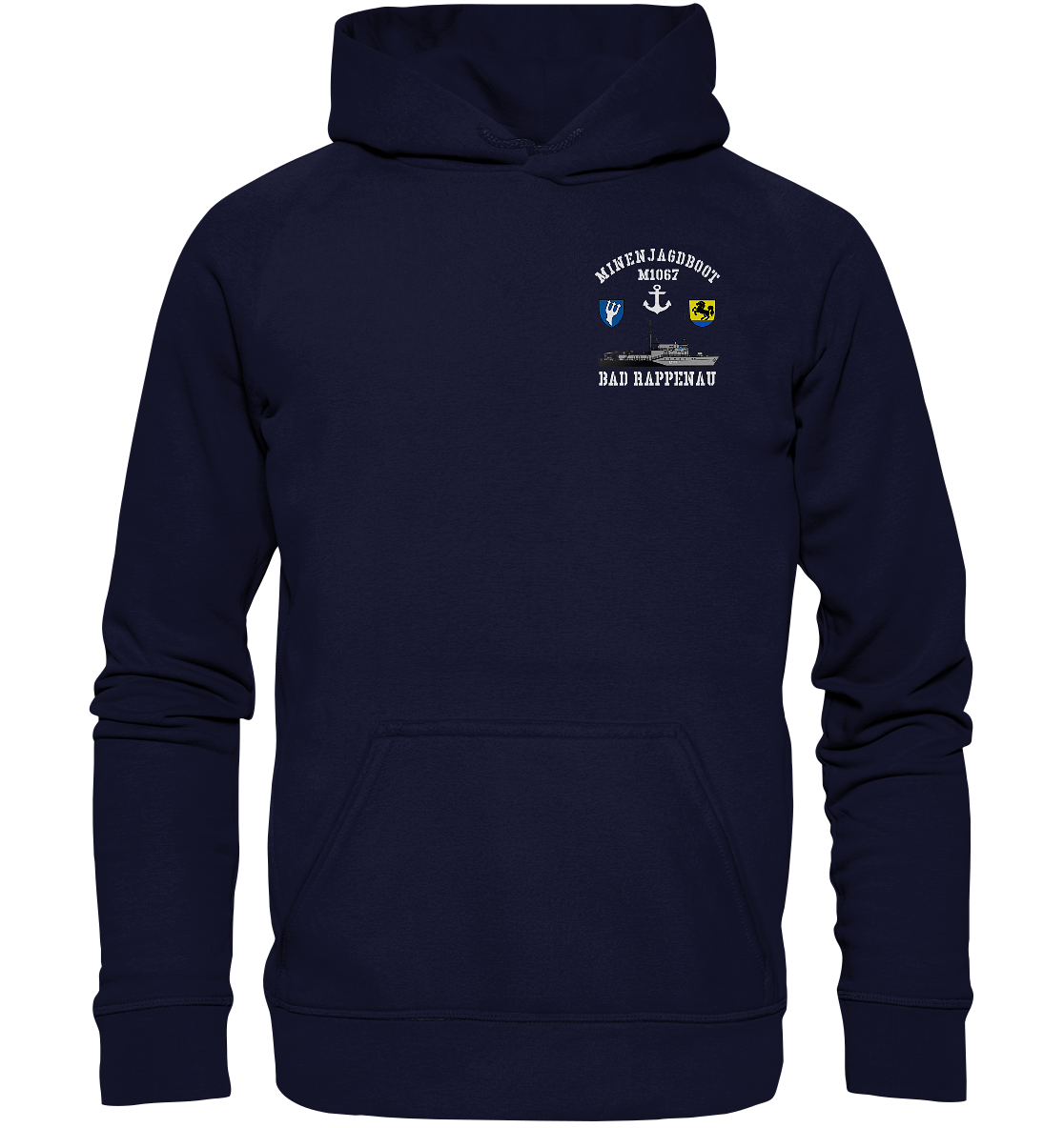Mij.-Boot M1067 RAPPENAU 5.MSG beids. Druck - Basic Unisex Hoodie
