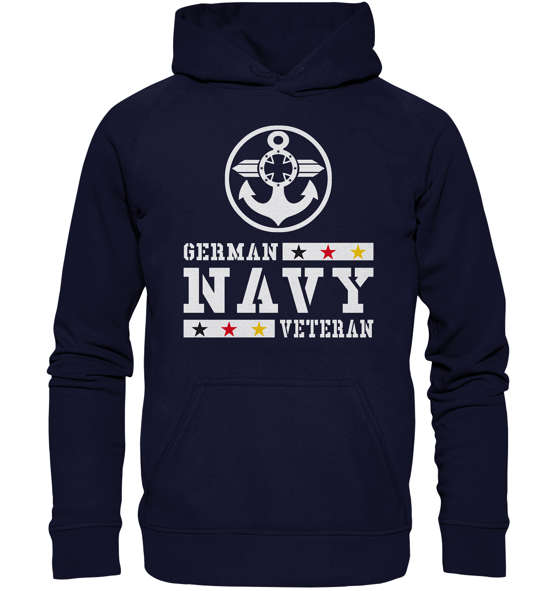 GERMAN NAVY VETERAN ANKER - Basic Unisex Hoodie