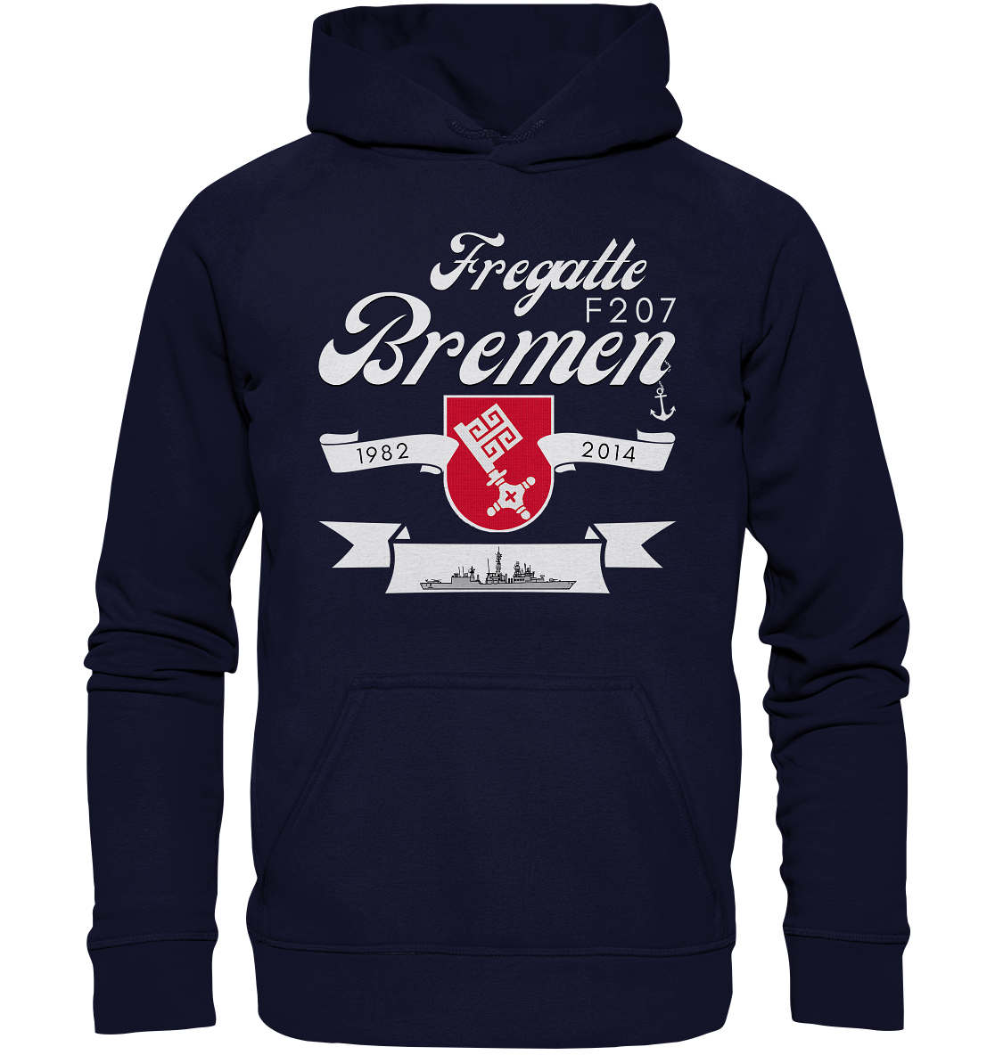 Fregatte F207 BREMEN 1982-2014 - Basic Unisex Hoodie