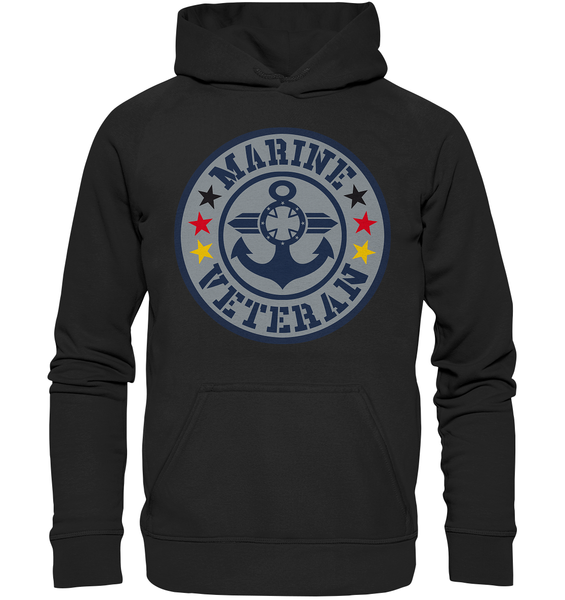 MARINE VETERAN Sterne - Basic Unisex Hoodie