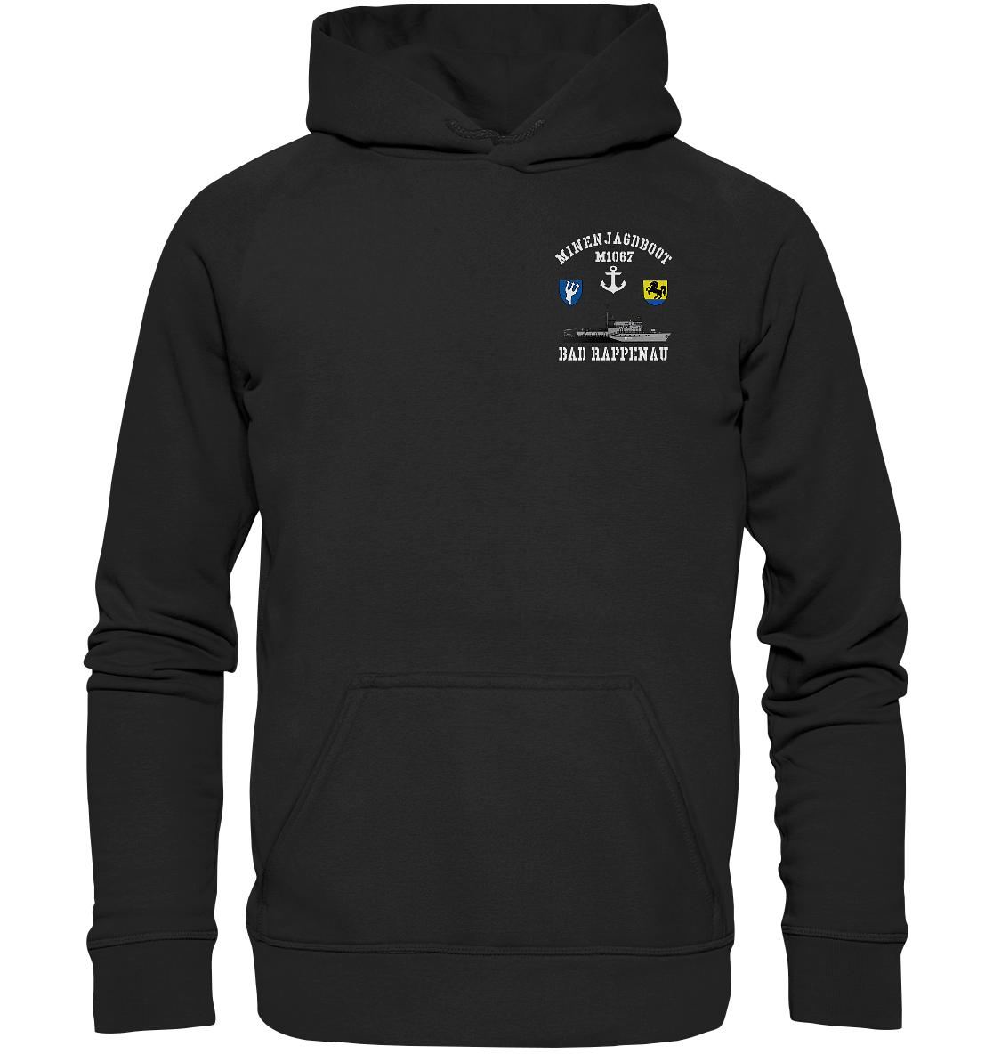 Mij.-Boot M1067 RAPPENAU 5.MSG beids. Druck - Basic Unisex Hoodie
