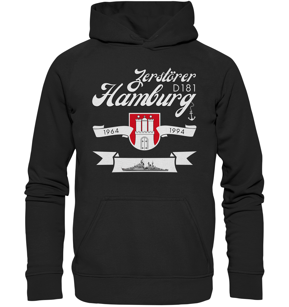 Zerstörer D181 HAMBURG 1964-1994 - Basic Unisex Hoodie