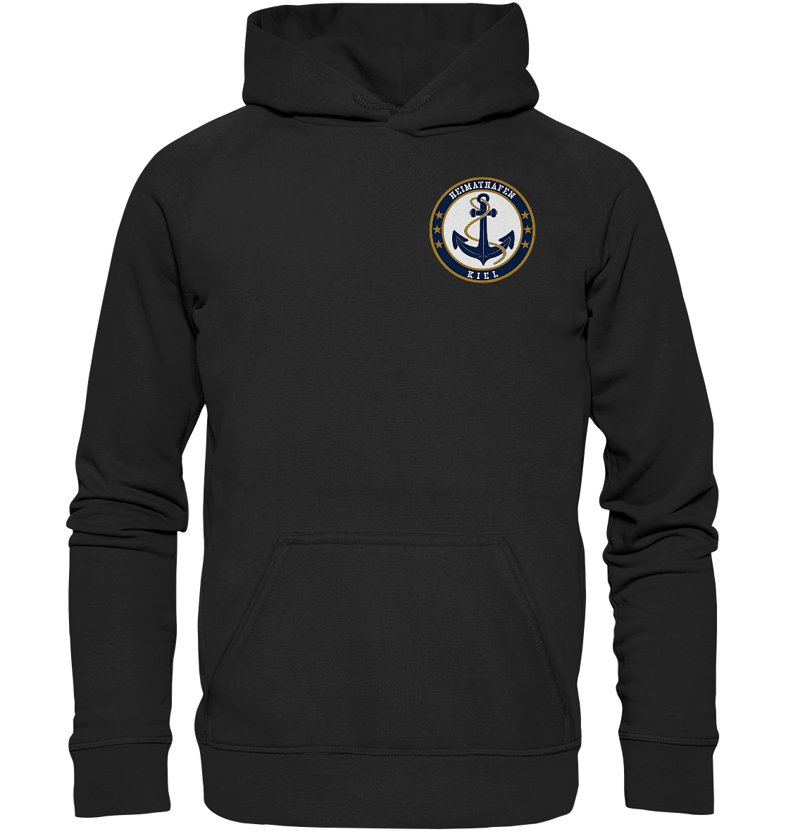 Heimathafen Kiel - Brustlogo - Basic Unisex Hoodie