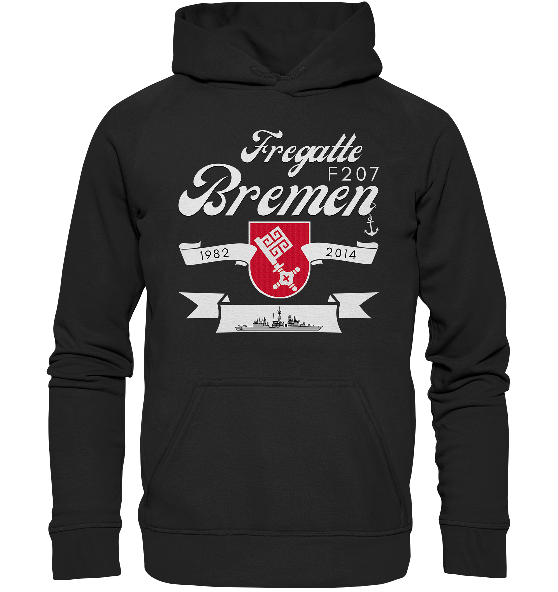 Fregatte F207 BREMEN 1982-2014 - Basic Unisex Hoodie