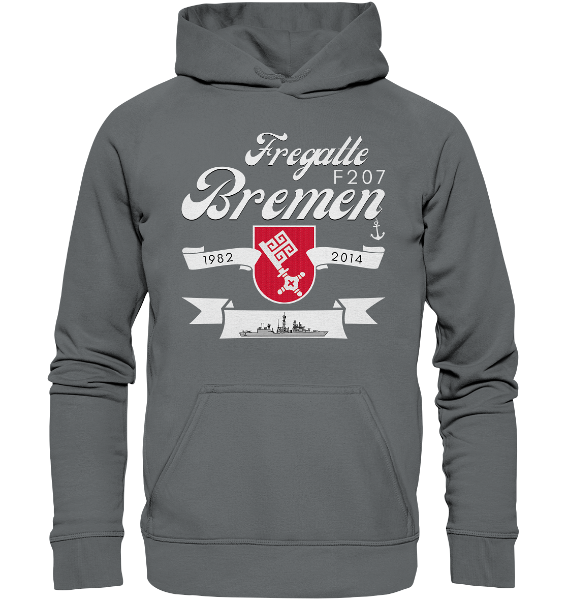 Fregatte F207 BREMEN 1982-2014 - Basic Unisex Hoodie