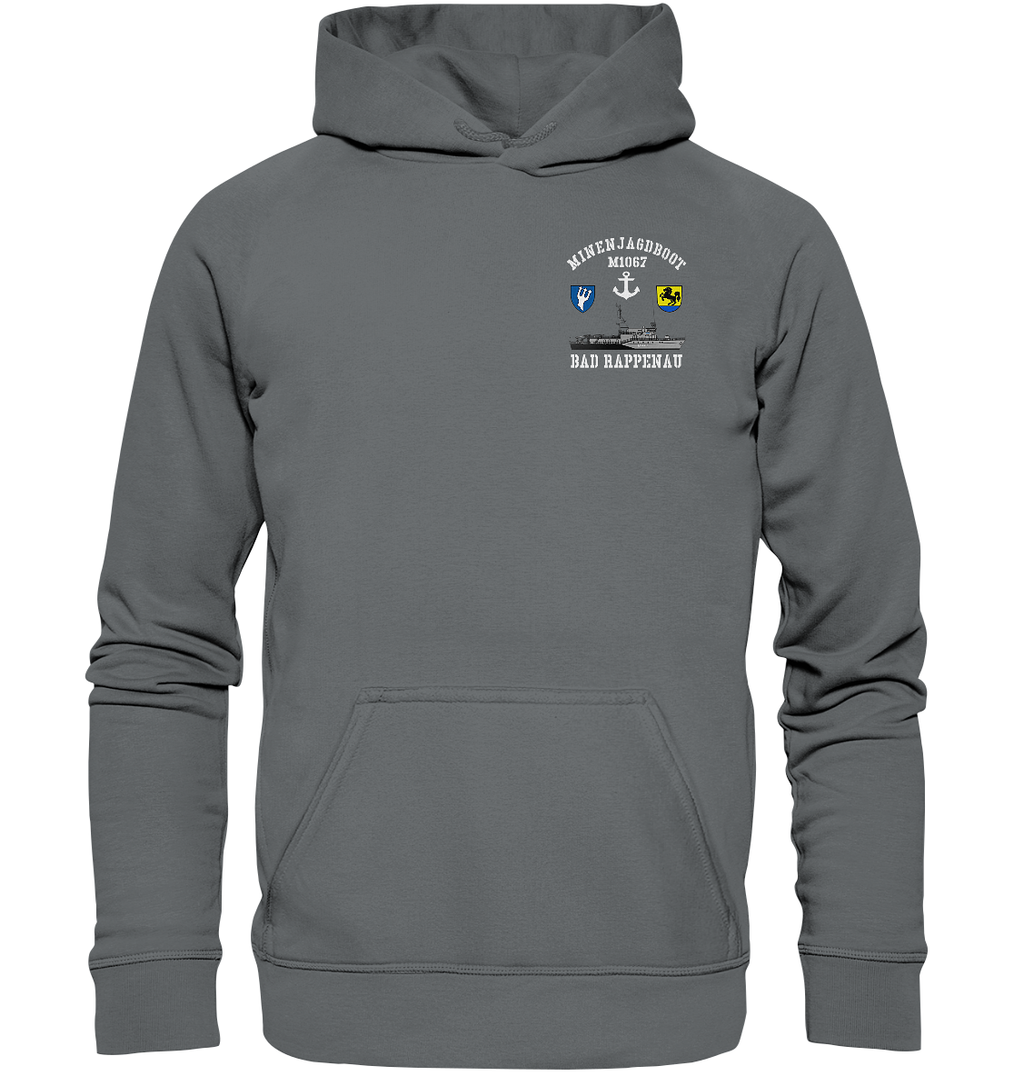 Mij.-Boot M1067 RAPPENAU 5.MSG beids. Druck - Basic Unisex Hoodie
