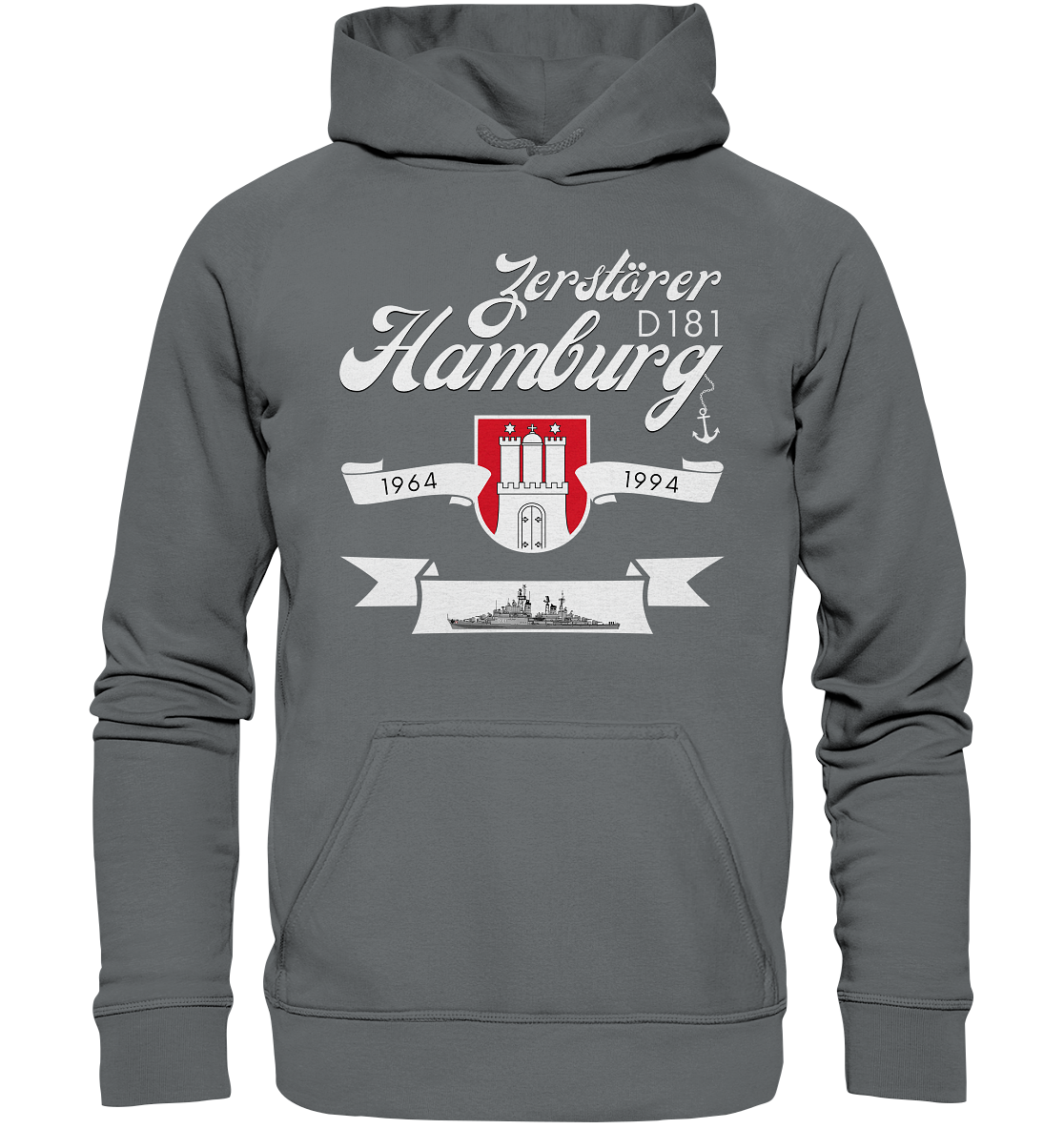 Zerstörer D181 HAMBURG 1964-1994 - Basic Unisex Hoodie